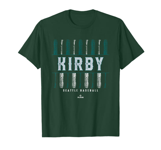 Vintage Baseball Bat Gameday George Kirby Seattle MLBPA T-Shirt