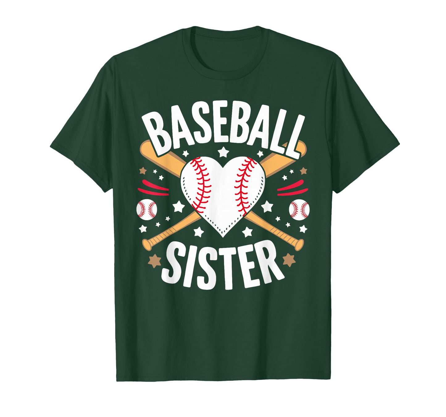 Funny Sister Baseball Sister T-Shirt