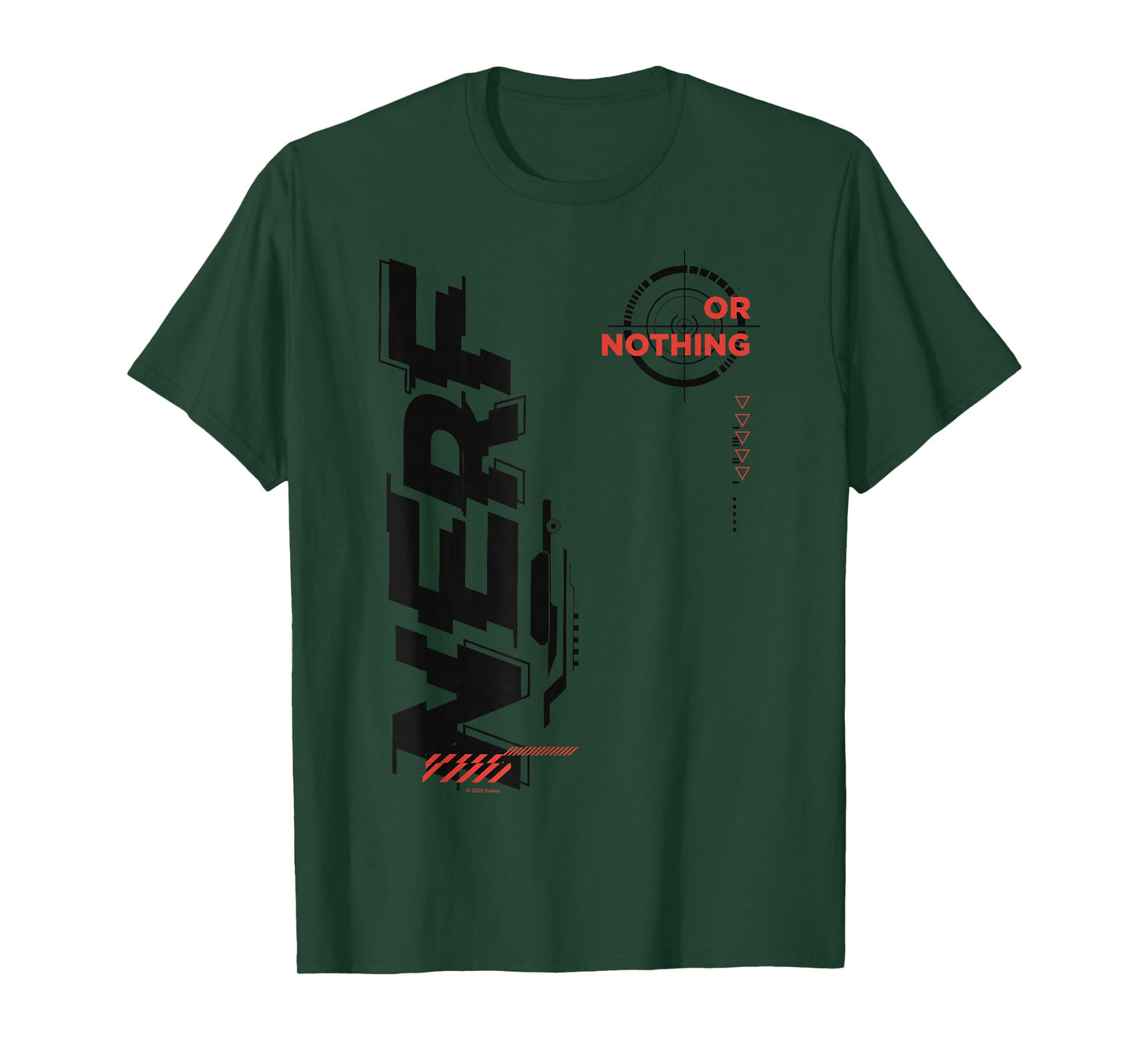Nerf It's Nerf Or Nothing Target Bullseye Side Graphic T-Shirt