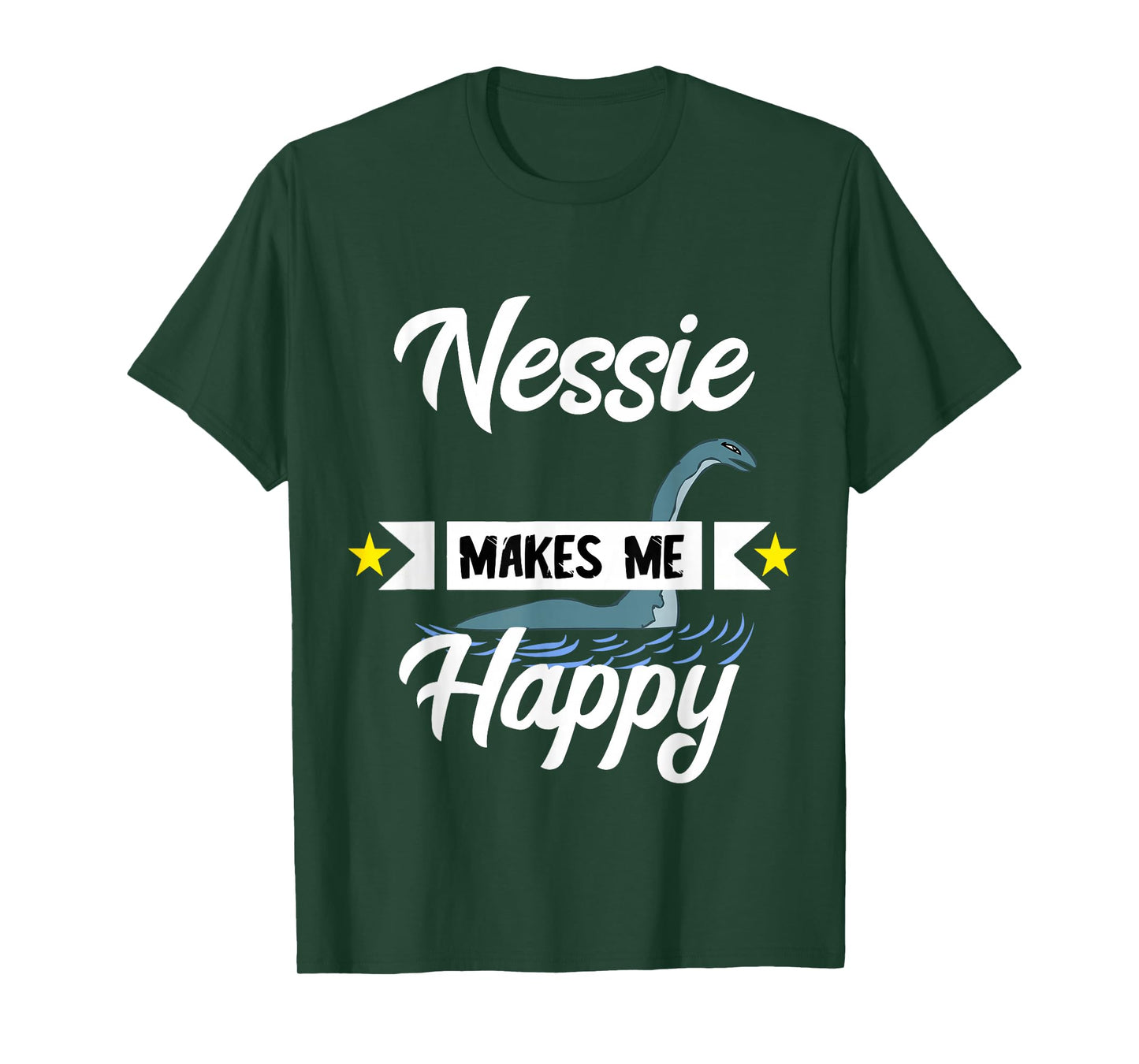 Nessie Macht Mich Glücklich Irish Monster Loch Ness T-Shirt