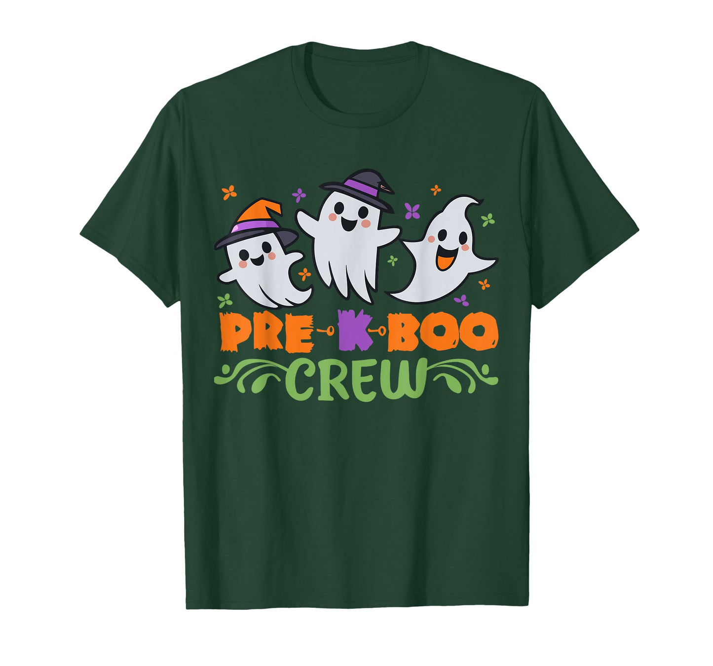 Pre K Boo Crew Pre Kindergarten Treat or Trick Halloween T-Shirt