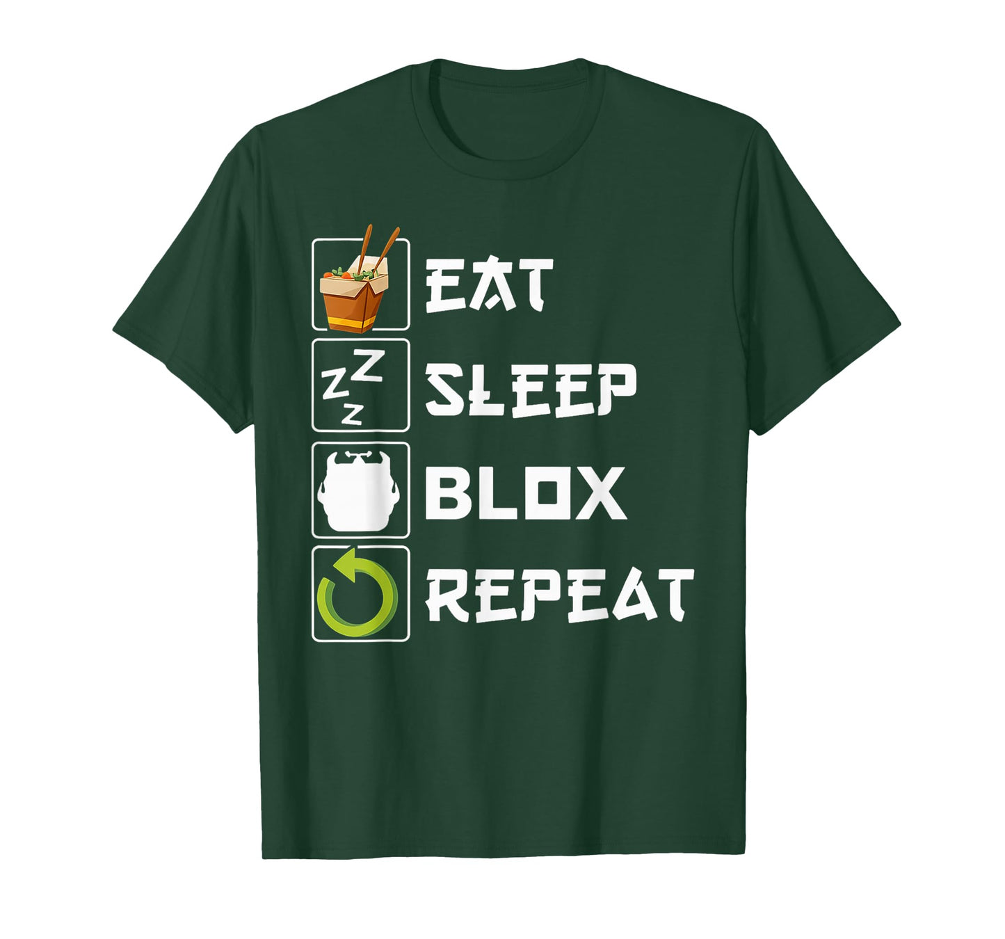 Eat Sleep Blox Repeat, Blox Gaming, Funny Blox Costume T-Shirt