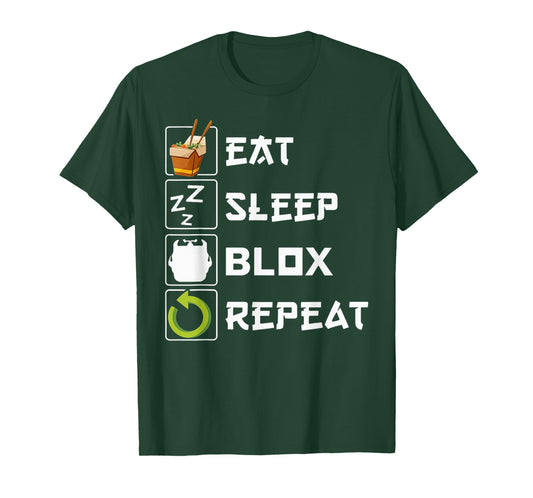 Eat Sleep Blox Repeat, Blox Gaming, Funny Blox Costume T-Shirt