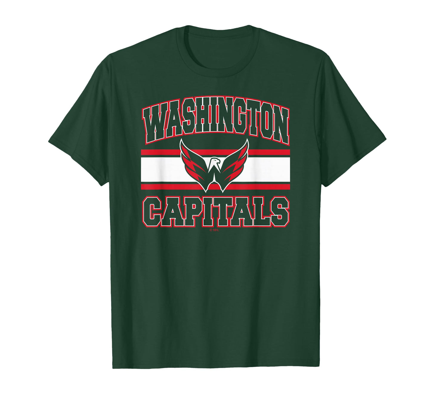 Washington Capitals Stripe Navy Officially Licensed T-Shirt