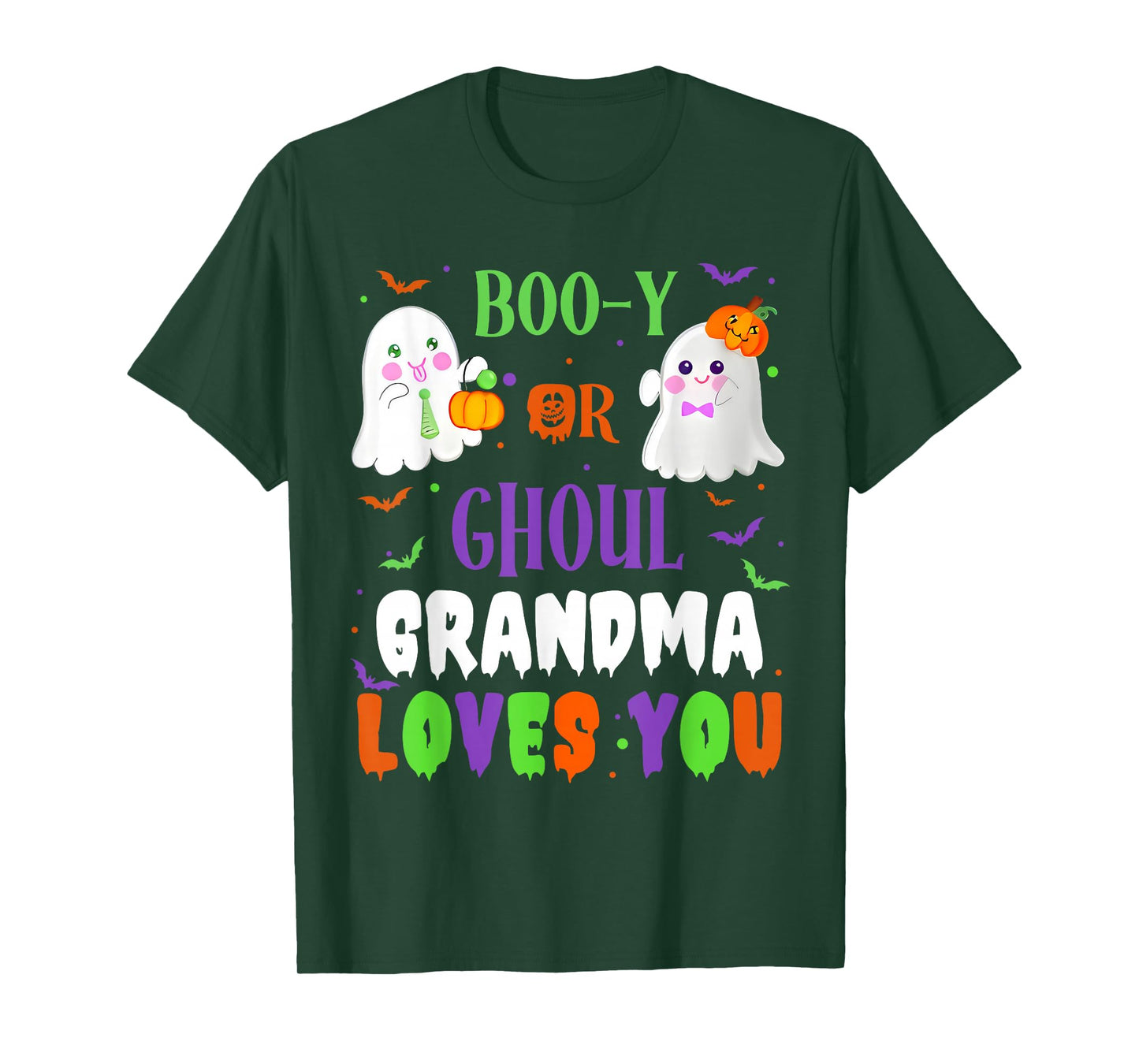 Boo-y Or Ghoul Grandma Loves You Boo Halloween Baby Gender T-Shirt