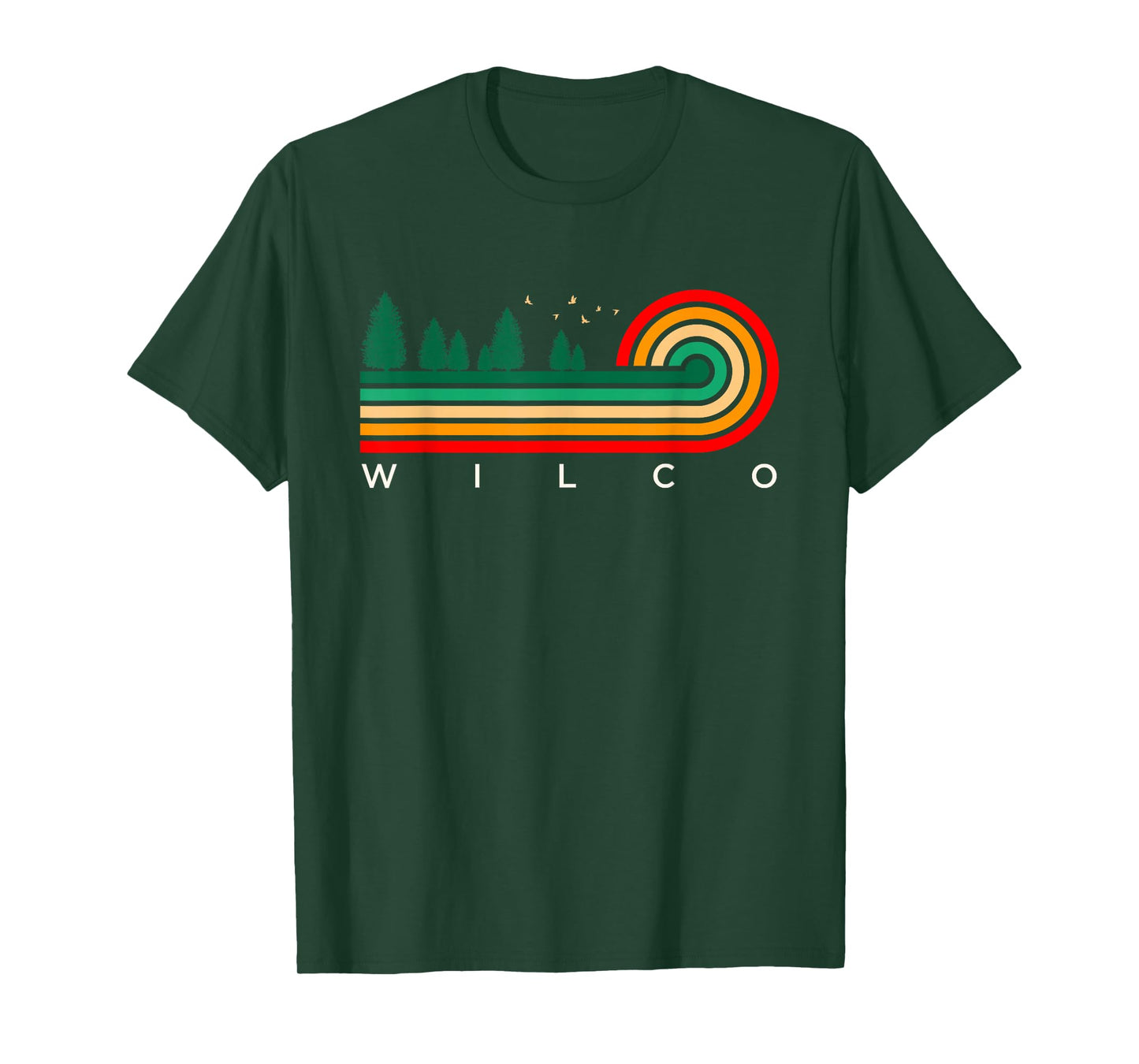 Evergreen Vintage Stripes Wilco, Texas T-Shirt
