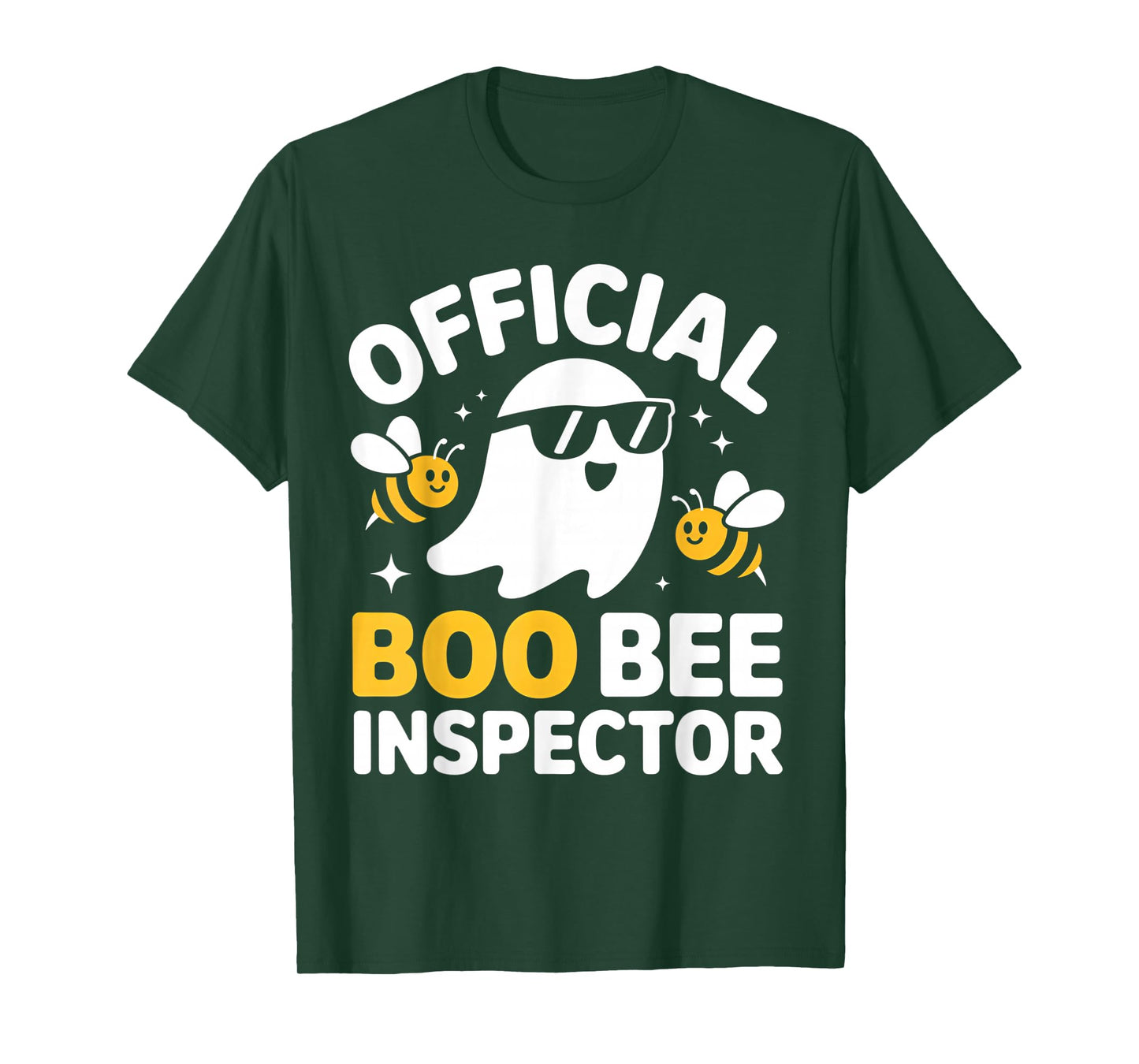 Halloween Boo Official Bee Inspector Funny Costume Men Women T-Shirt
