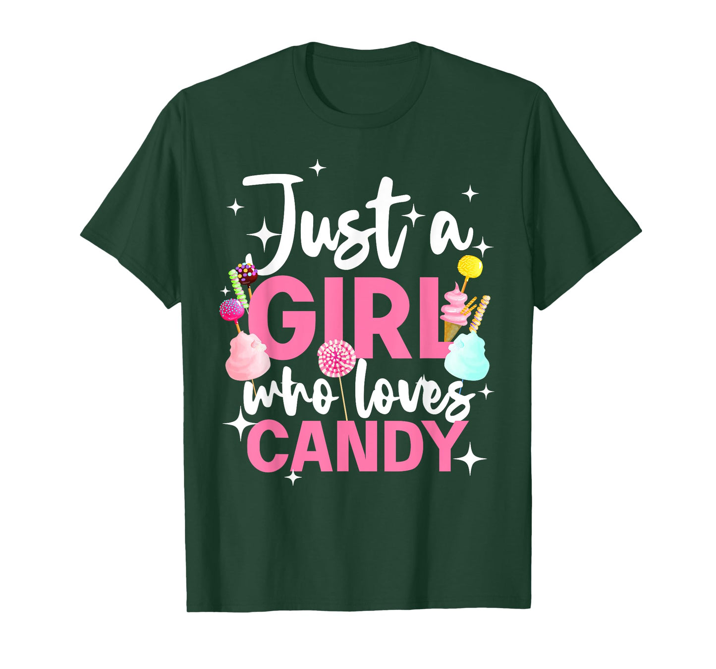 Cute Candy Design For Women Girls Kids Sweets Candy Lover T-Shirt
