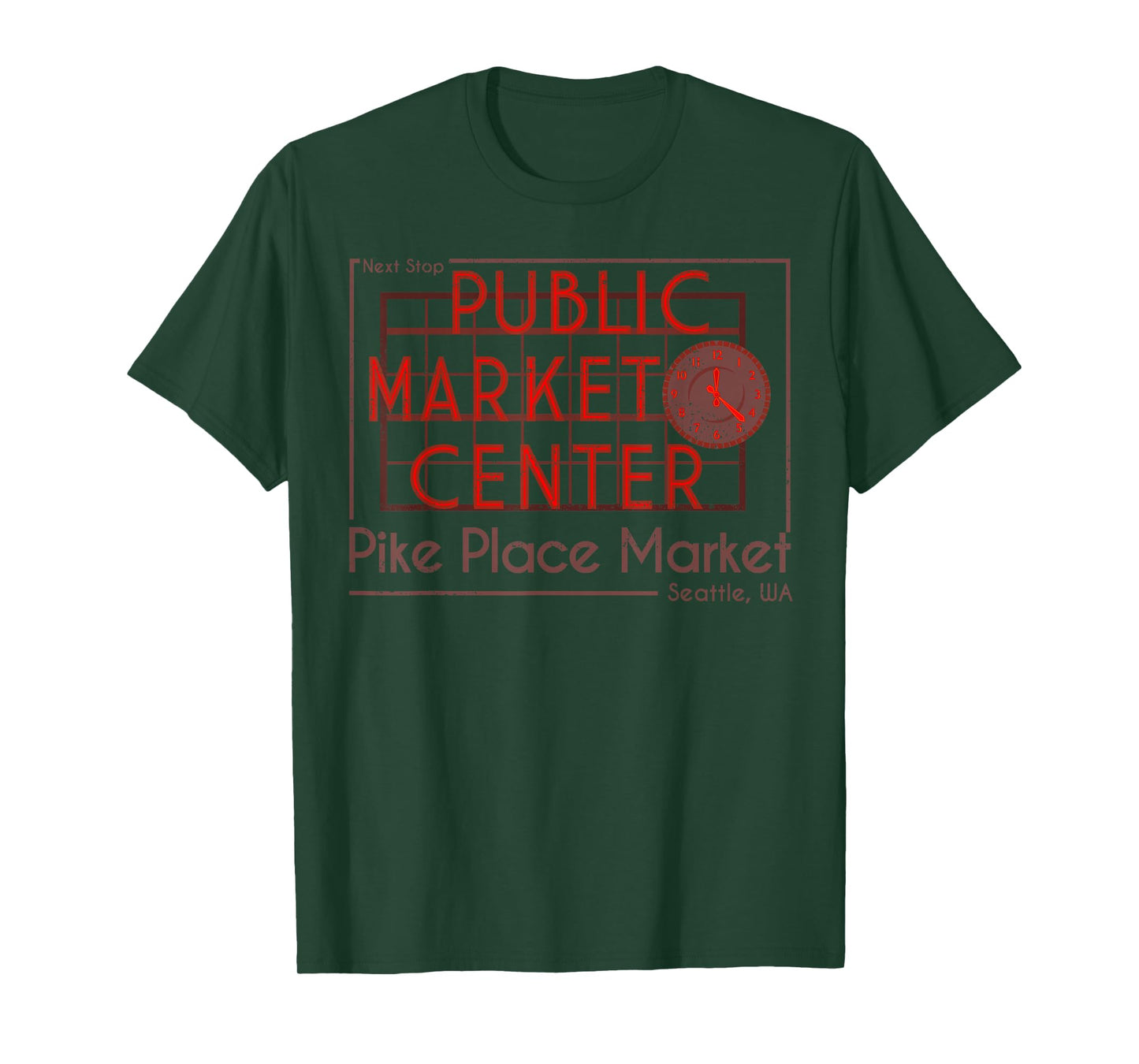 Public Market Center Seattle T-Shirt Next Stop Vintage Gift T-Shirt