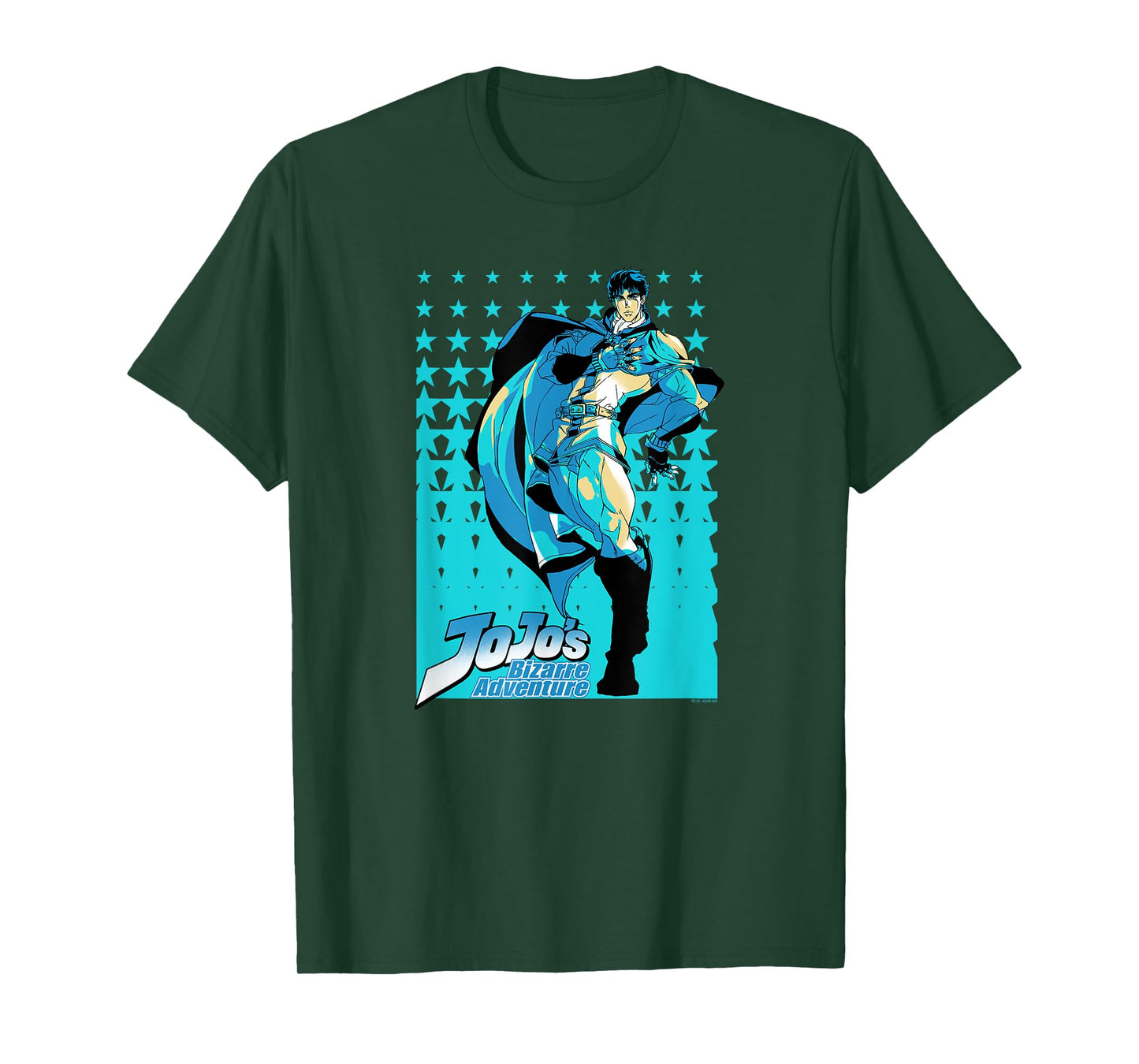 JoJo Part 1 Phantom Blood Jonathan Joestar Star Pattern T-Shirt