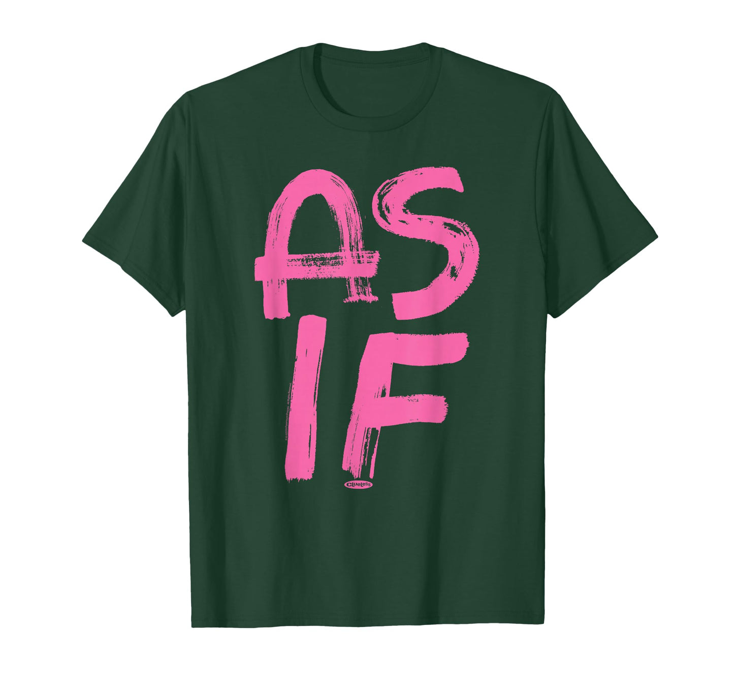 Clueless As If T-Shirt - Blue, Men's, Small, Short Sleeve, Classic Fit, Cotton/Polyester Blend, Officially Licensed Graphic