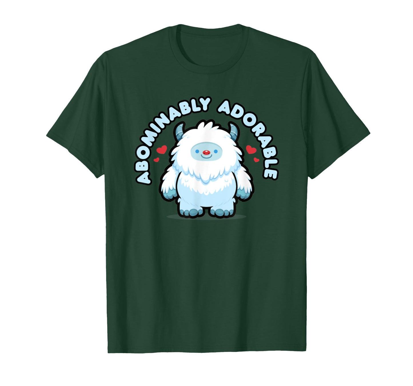 Abominably Adorable Kawaii Yeti Cartoon Snow Monster T-Shirt