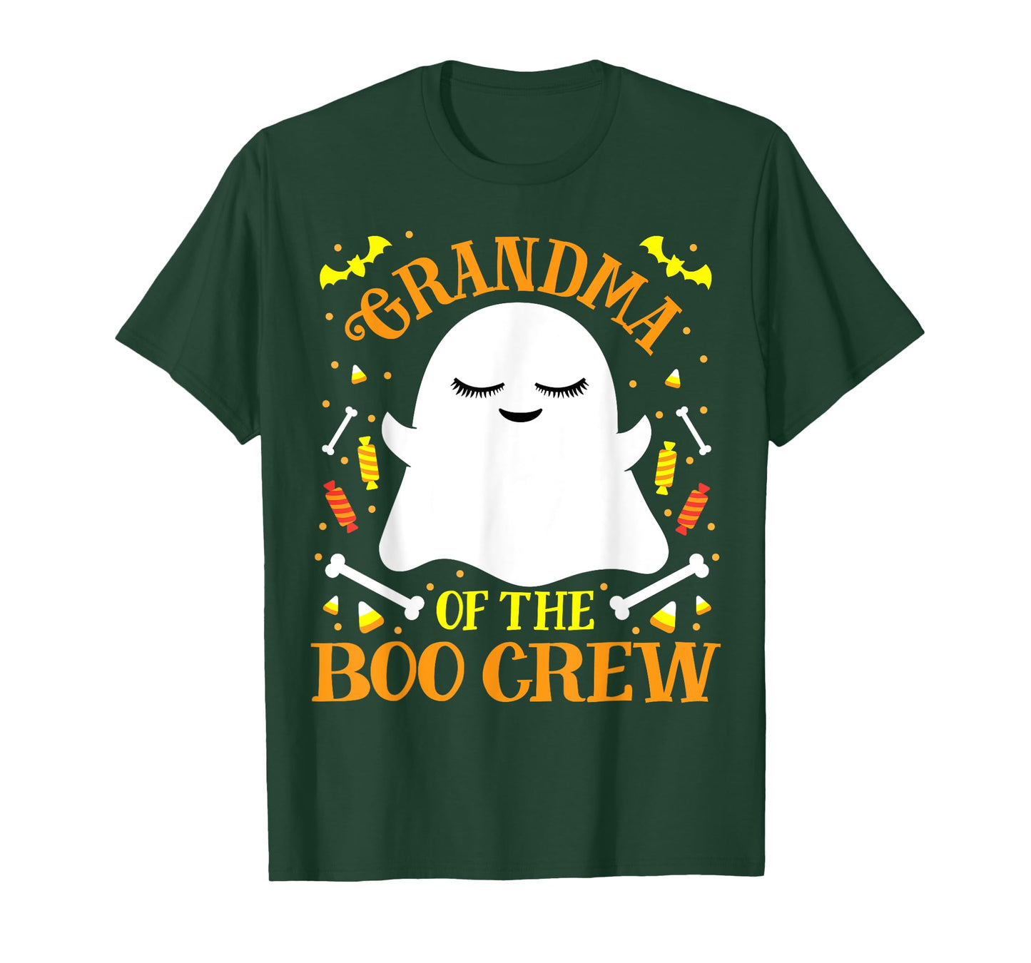 Grandma Boo Crew Ghost Matching Family Set Women's Halloween T-Shirt