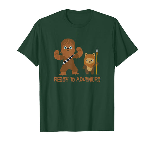 Star Wars Chewbacca and Ewok Ready to Adventure T-Shirt