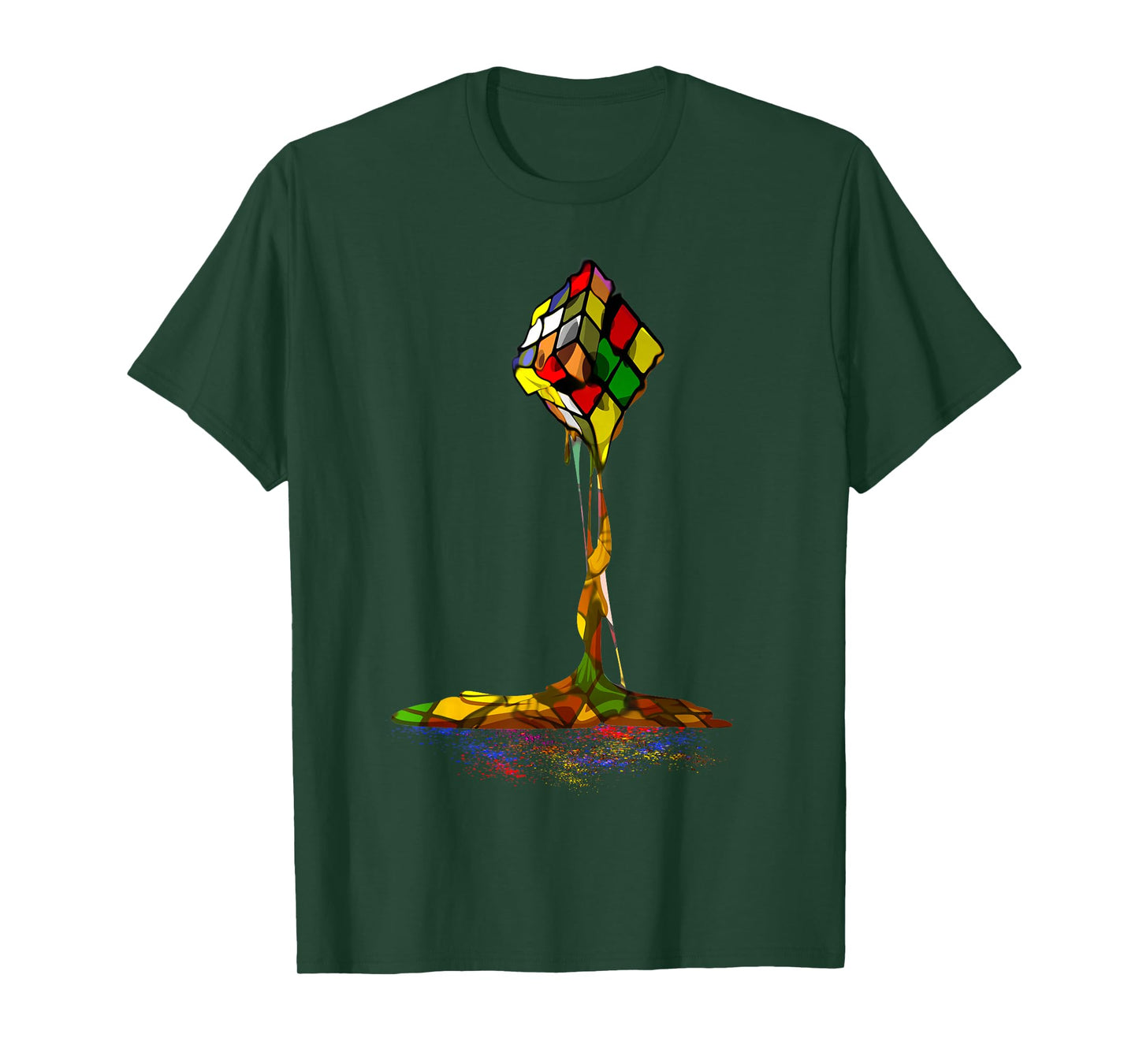 Melting Puzzle Cube Retro Speed Cubing 80's Vintage Toy T-Shirt