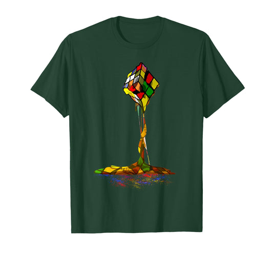 Melting Puzzle Cube Retro Speed Cubing 80's Vintage Toy T-Shirt
