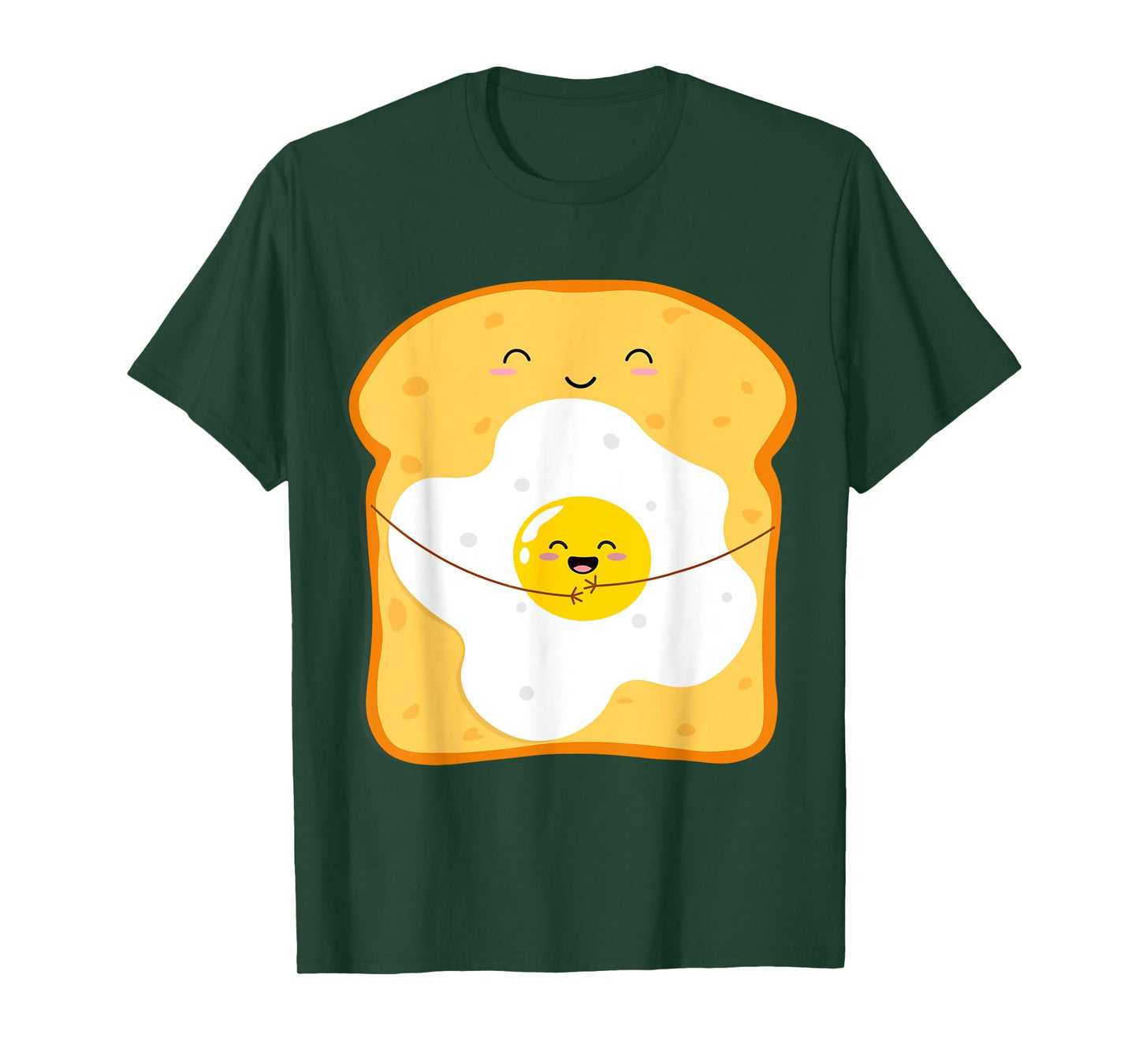 Funny Japanese Kawaii Egg Bread Cute Kawaii Breakfast Anime T-Shirt