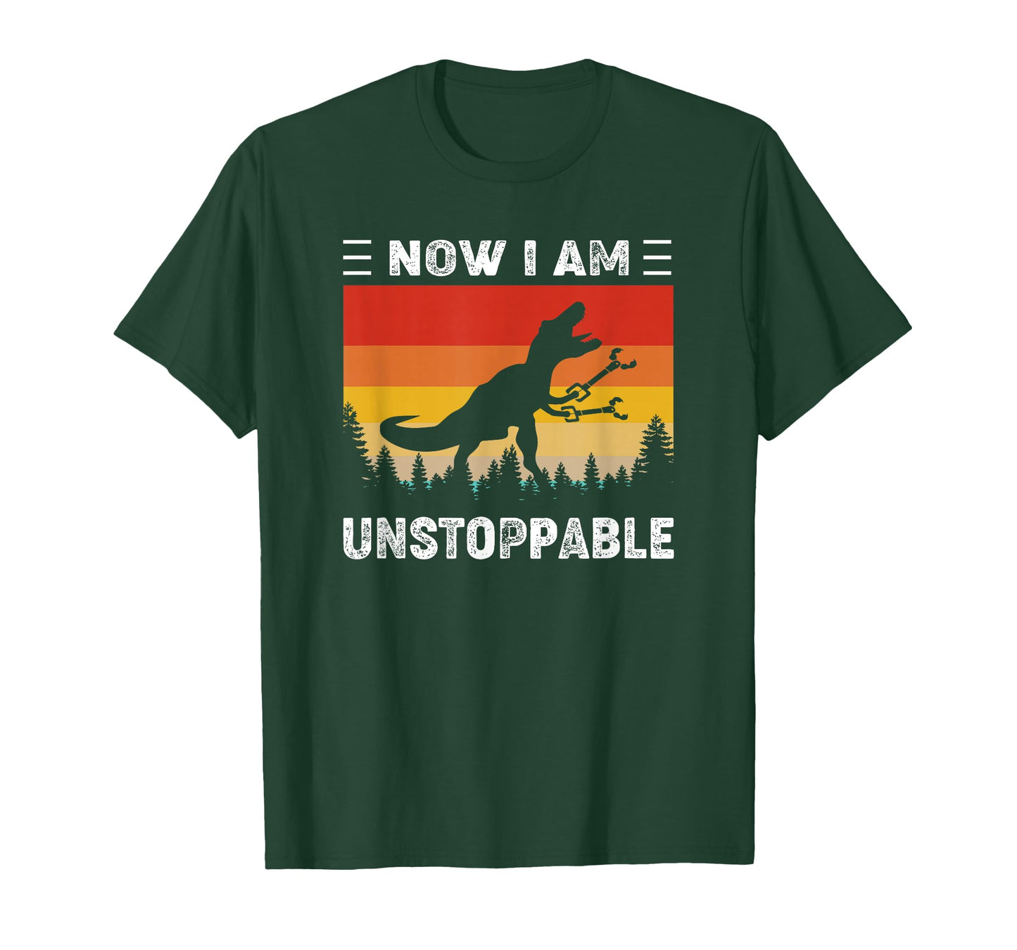 Now I'm Unstoppable Funny Vintage T-Rex Dinosaur T-Shirt