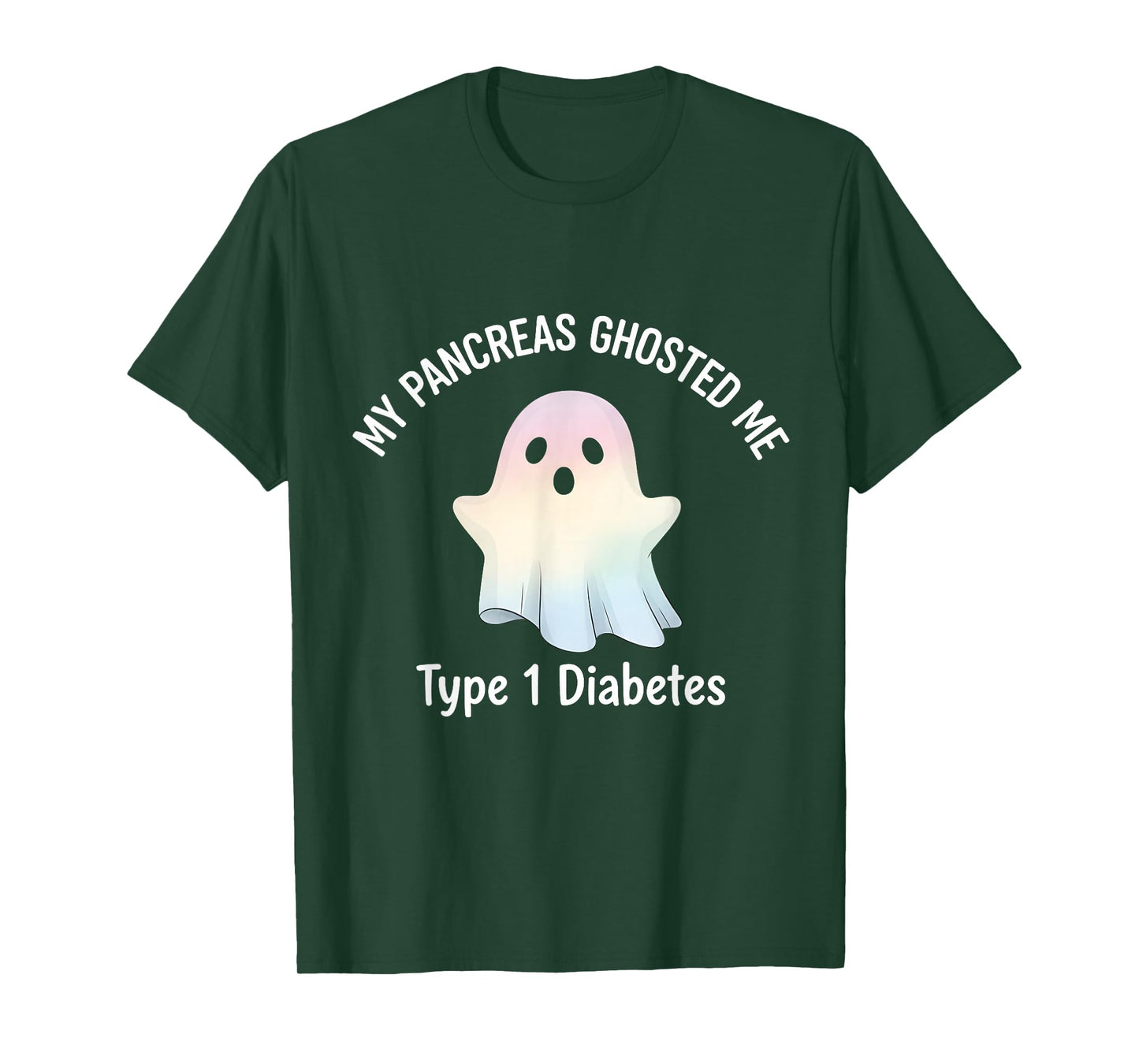 My Pancreas Ghosted Me Type 1 Diabetes Awareness Ghost T-Shirt