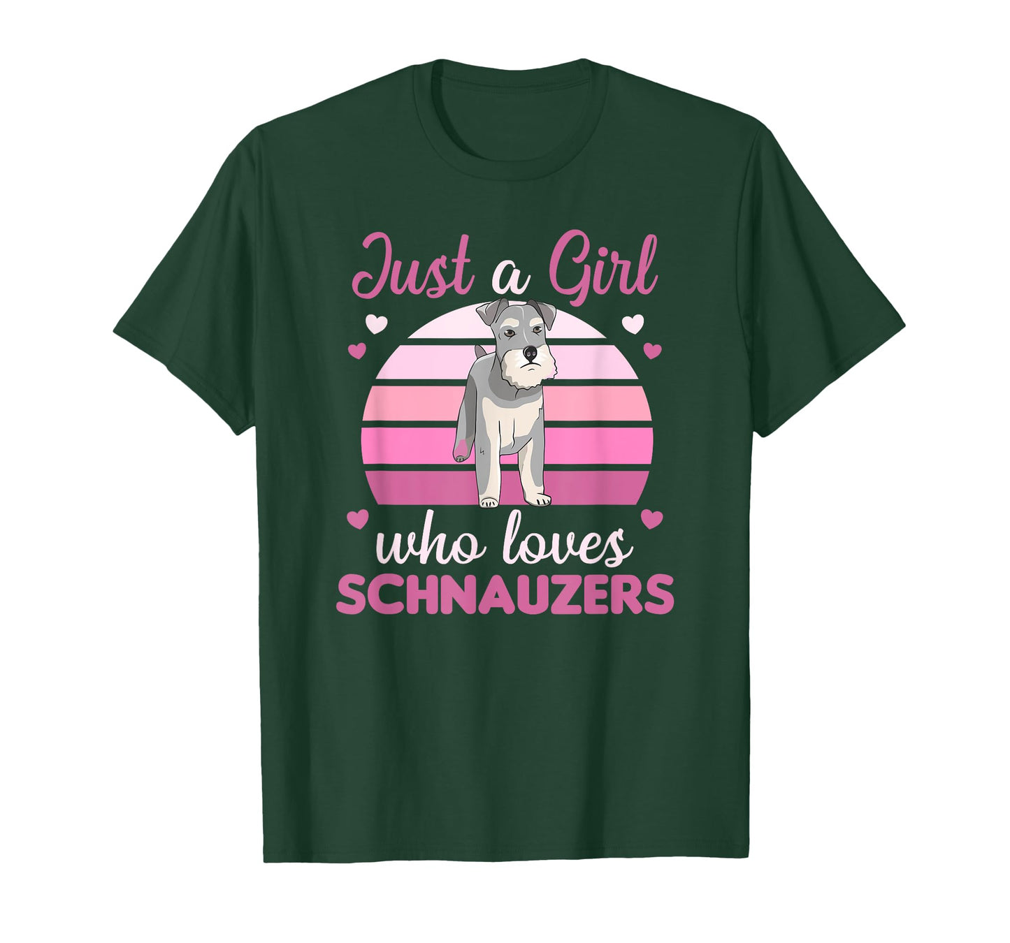 Just a girl who loves schnauzers Dogs For Girls T-Shirt