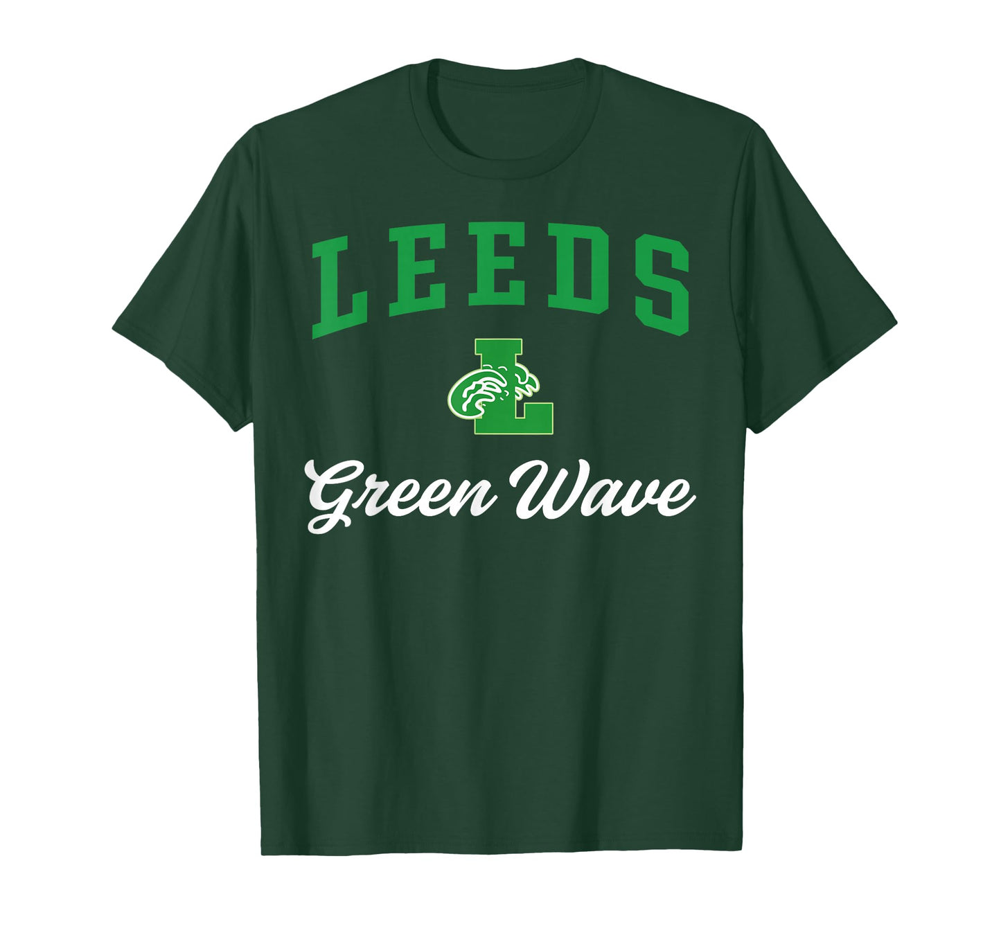 Leeds High School Green Wave T-Shirt C3 T-Shirt