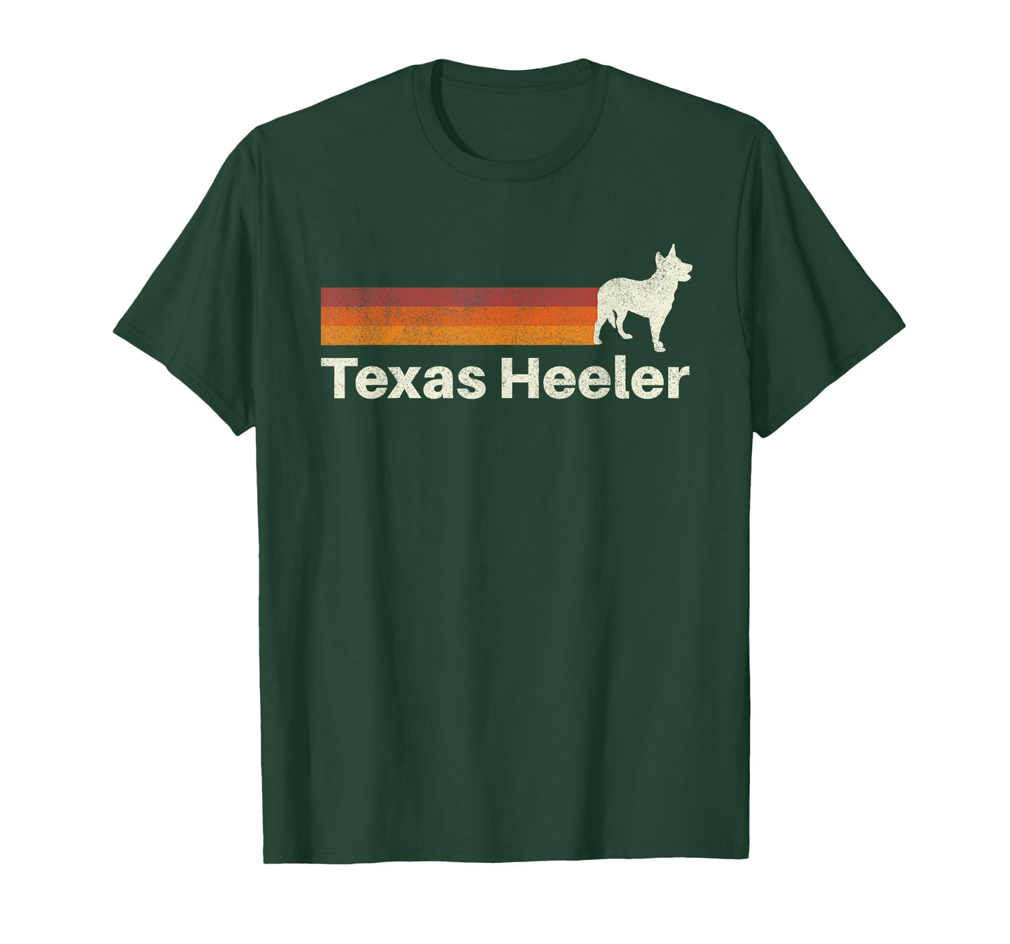 Vintage Texas Heeler Retro Mom Dad Dog T-Shirt