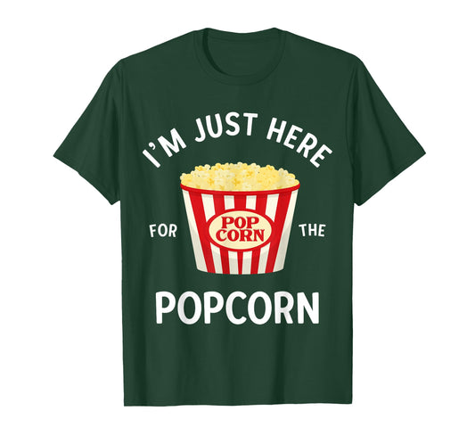 Funny Popcorn Lover Gifts Cinema Movie Snack Lover Men Kid T-Shirt