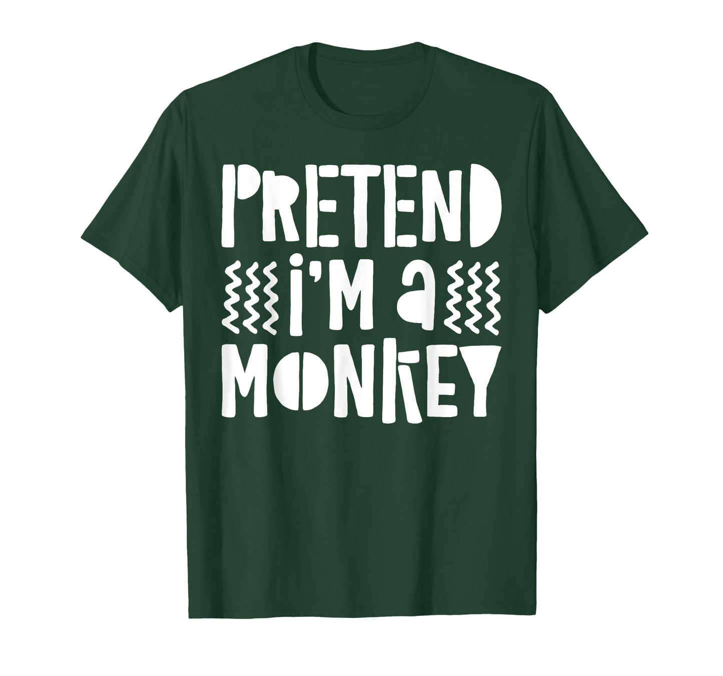 Pretend I'm A Monkey Shirt Adult Kid Matching Monkey Costume T-Shirt