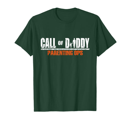 Gamer gaming dad Gift for men Call Of Daddy Parenting Ops Gamer Dad T-Shirt