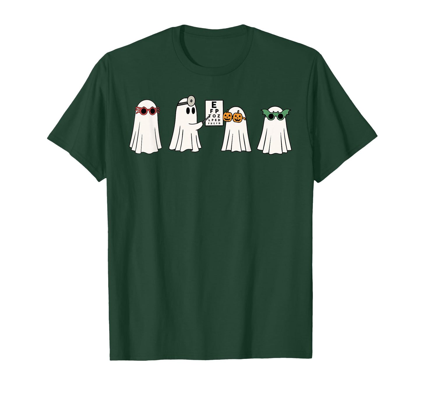 Optometrist Ghost Boo Vision Center Halloween Optician T-Shirt