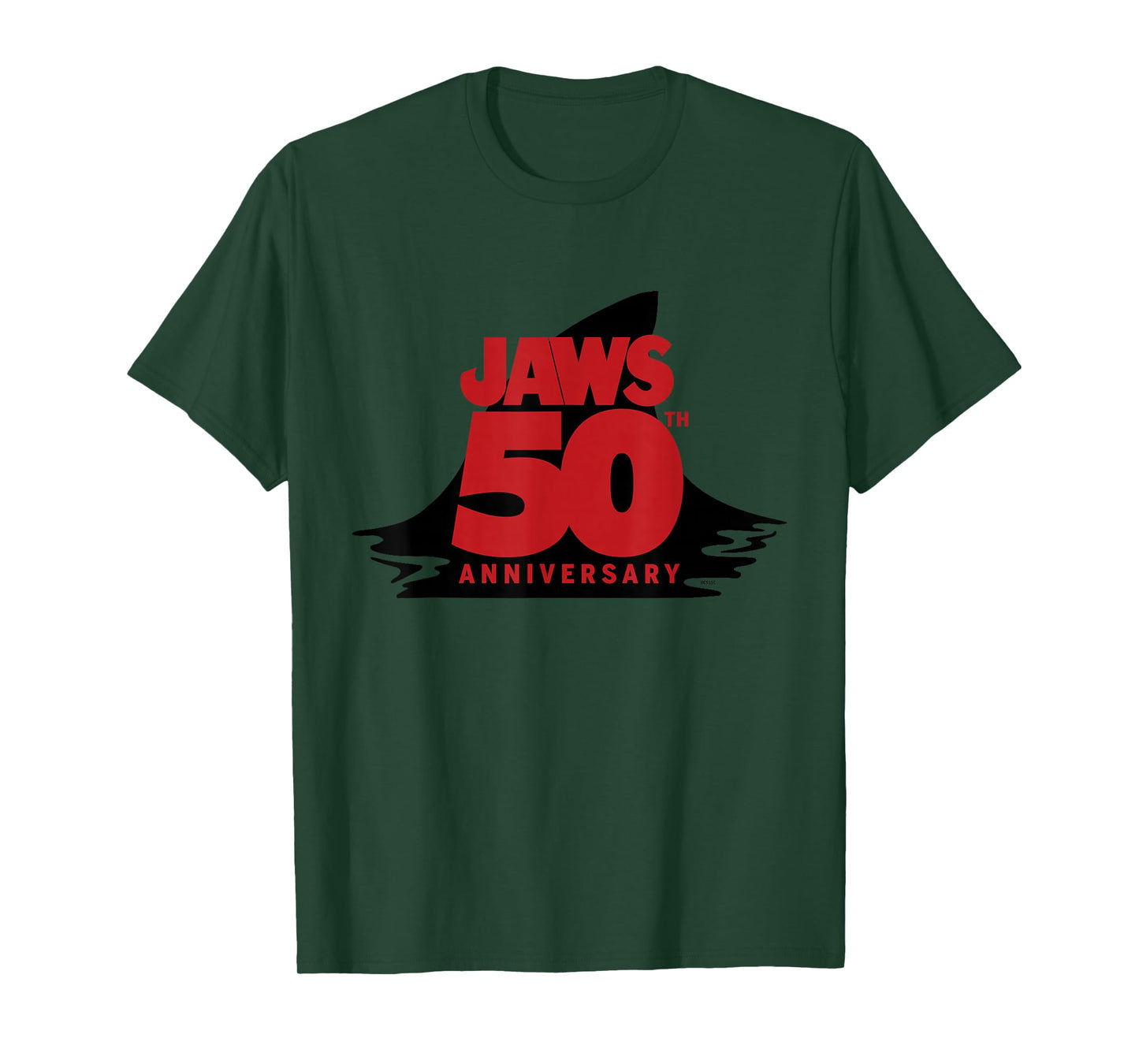 Jaws 50th Anniversary Fear in Red and Black T-Shirt
