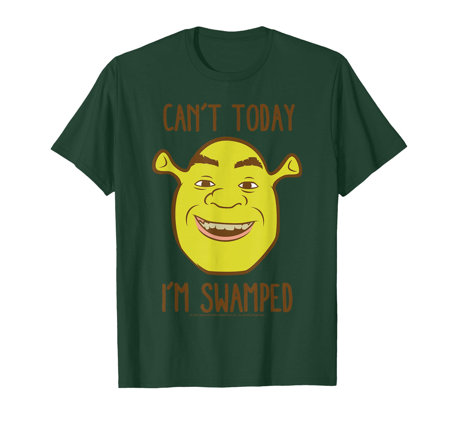 Shrek Face Can't Today I'm Swamped T-Shirt