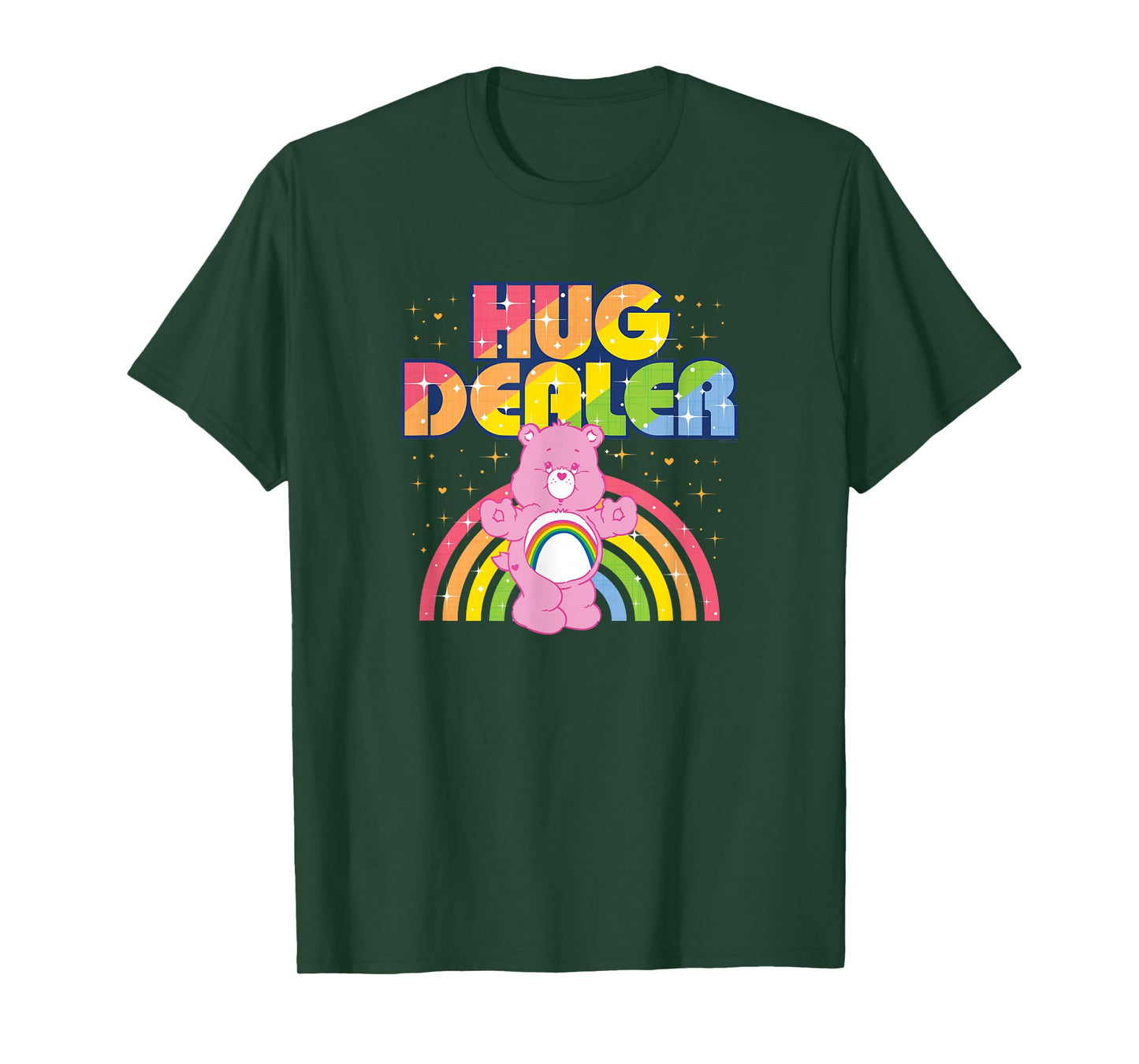 Care Bears Hug Dealer Rainbow Retro Cartoon T-Shirt