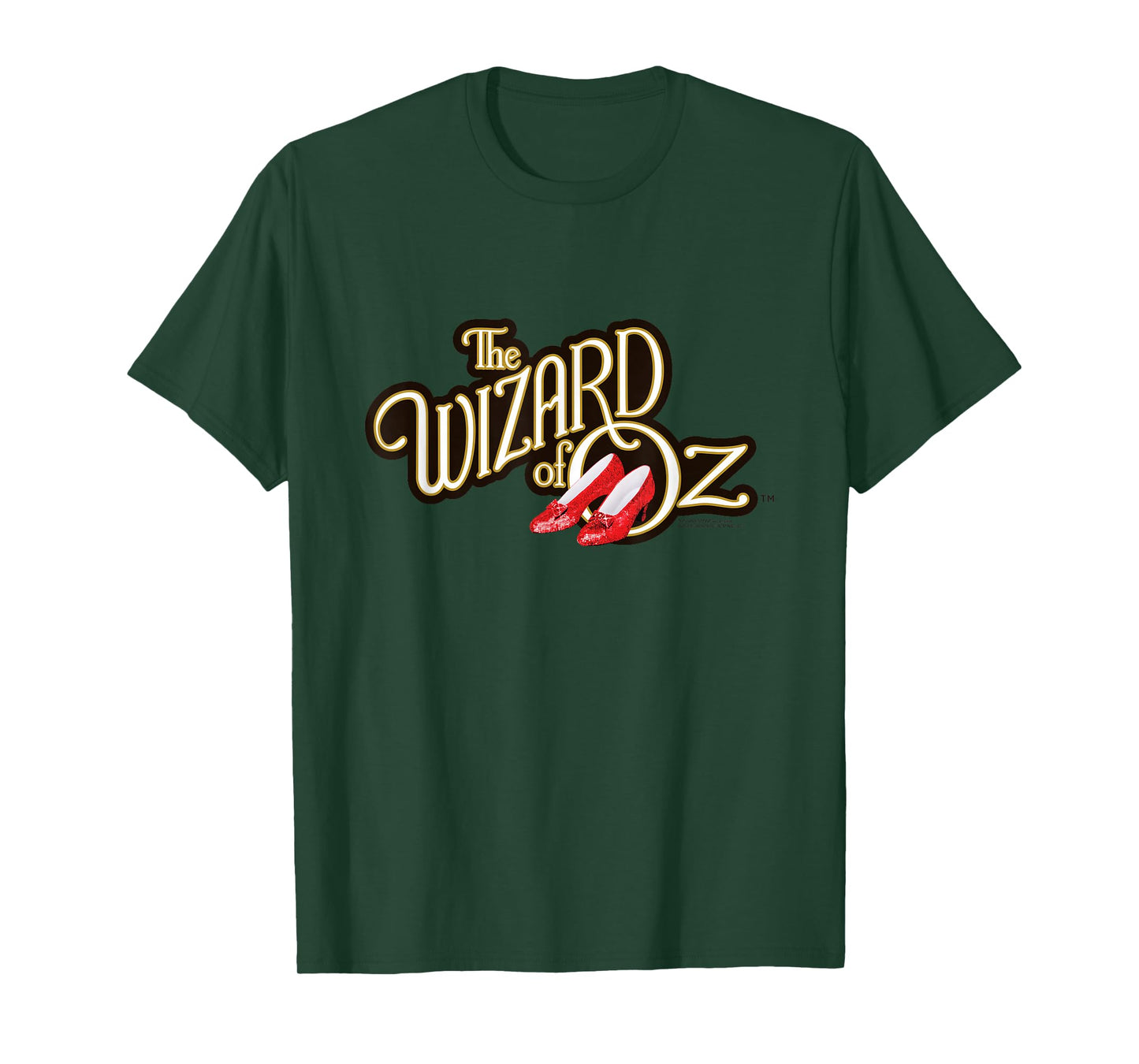 Wizard of Oz Logo with Ruby Slippers Vintage Classic Movie T-Shirt