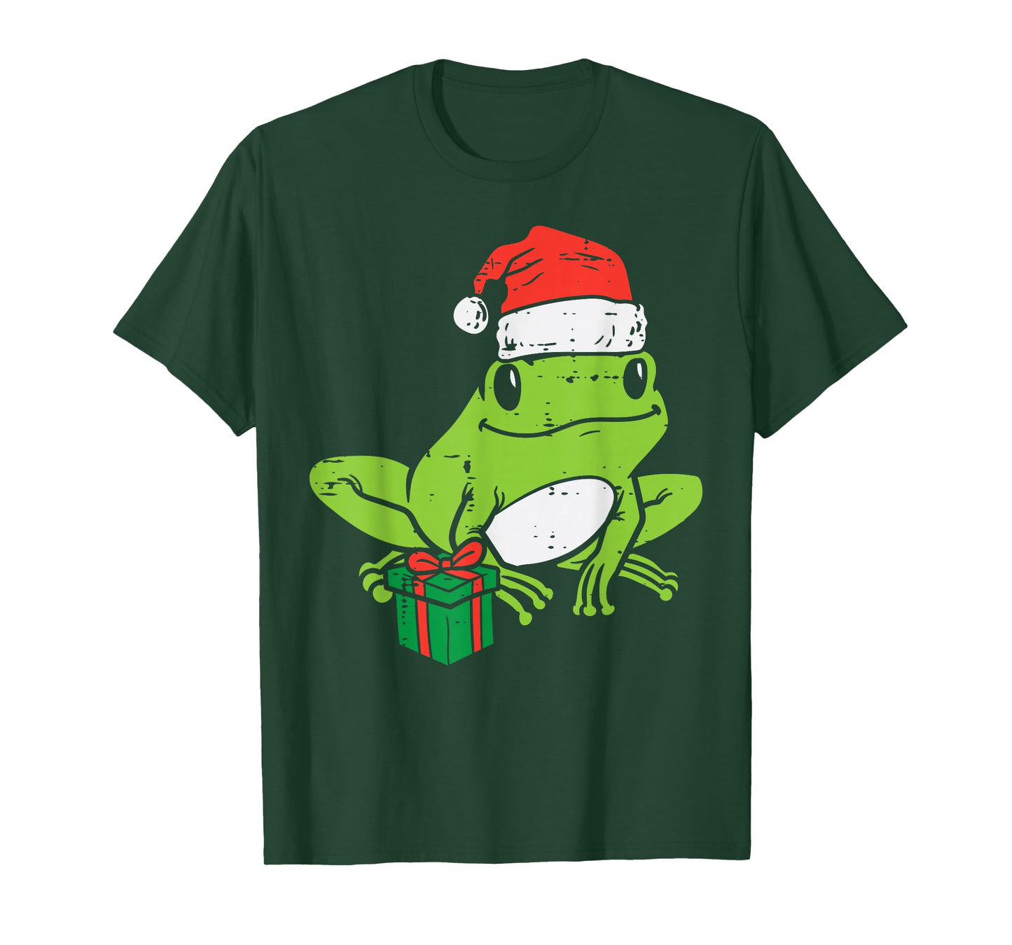 Frog Santa Funny Animal Christmas Xmas Kids Men Women Kids T-Shirt