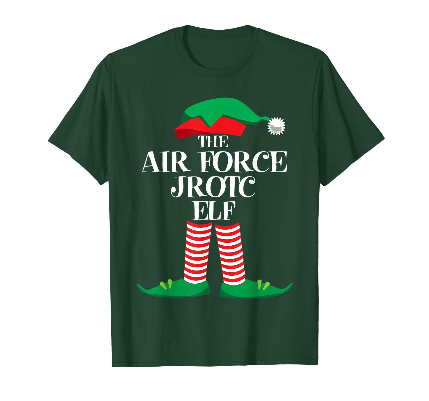 Air Force JROTC Elf Matching Group Family Christmas Pajama T-Shirt