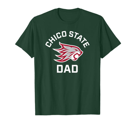 Chico State Wildcats Arched Dad T-Shirt