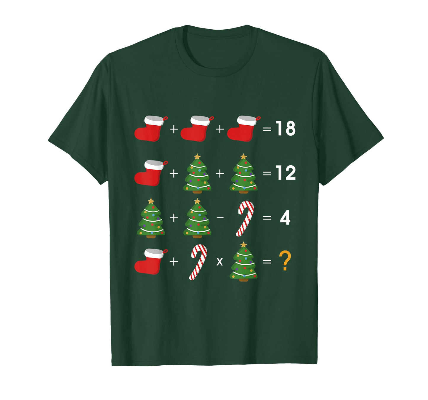 Order of Operations Quiz Funny Math Teacher Christmas Gift T-Shirt