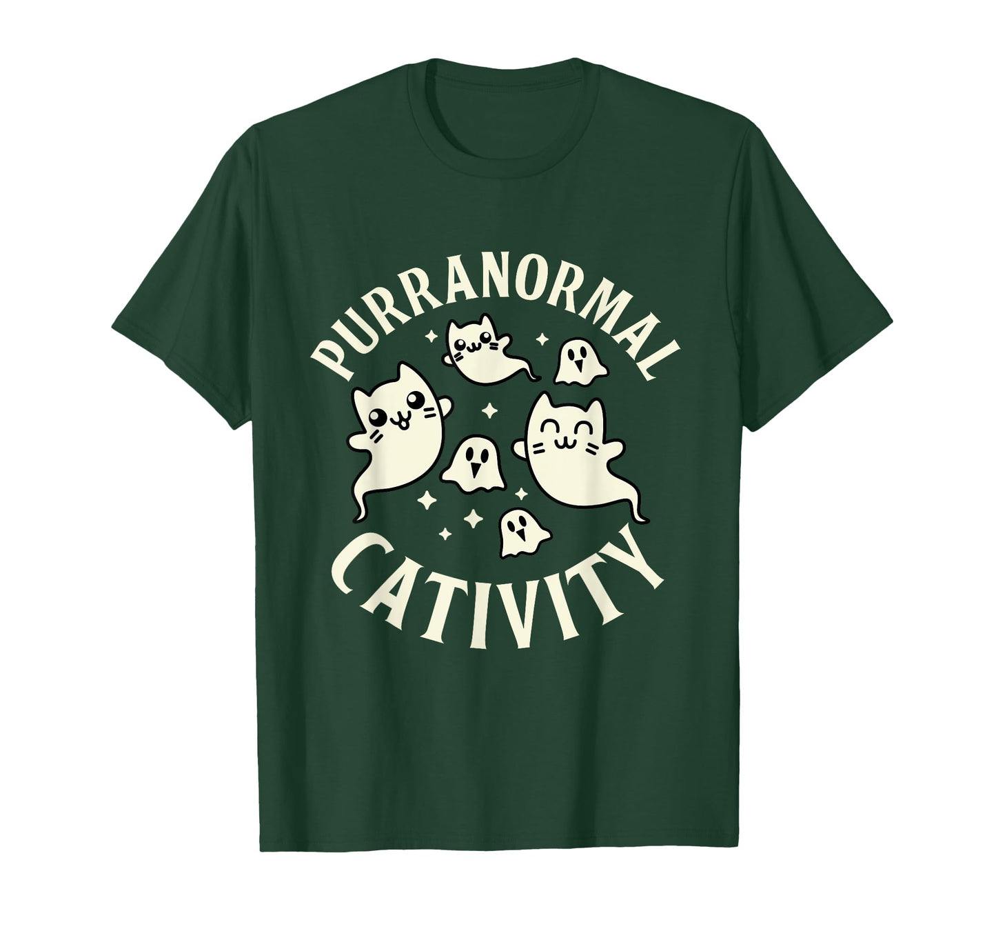 Purranormal Cativity - Cat Ghost Cute Scary T-Shirt