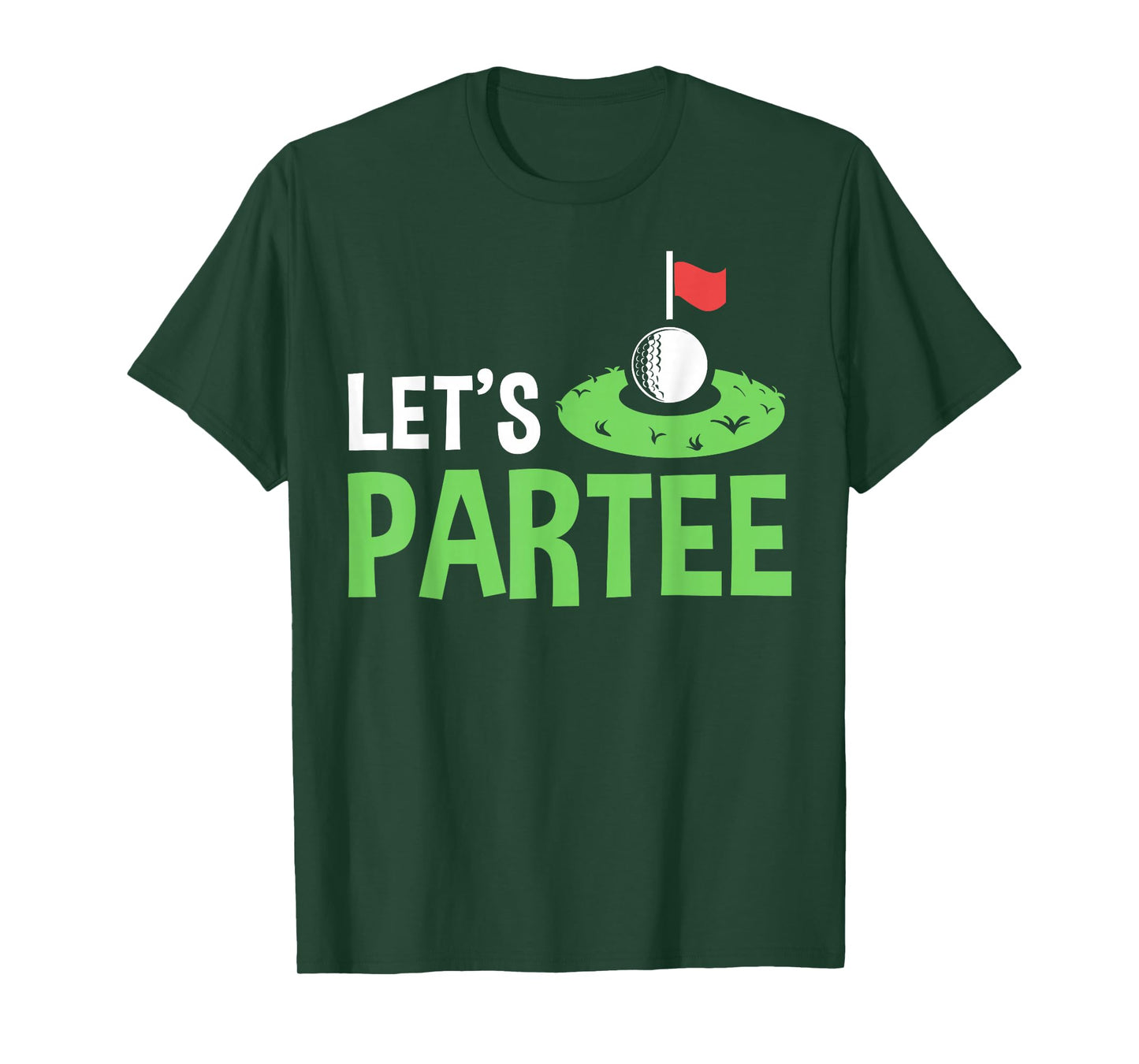 Golf Player Costume Golfing Outfits Golf Pun Let's Partee T-Shirt