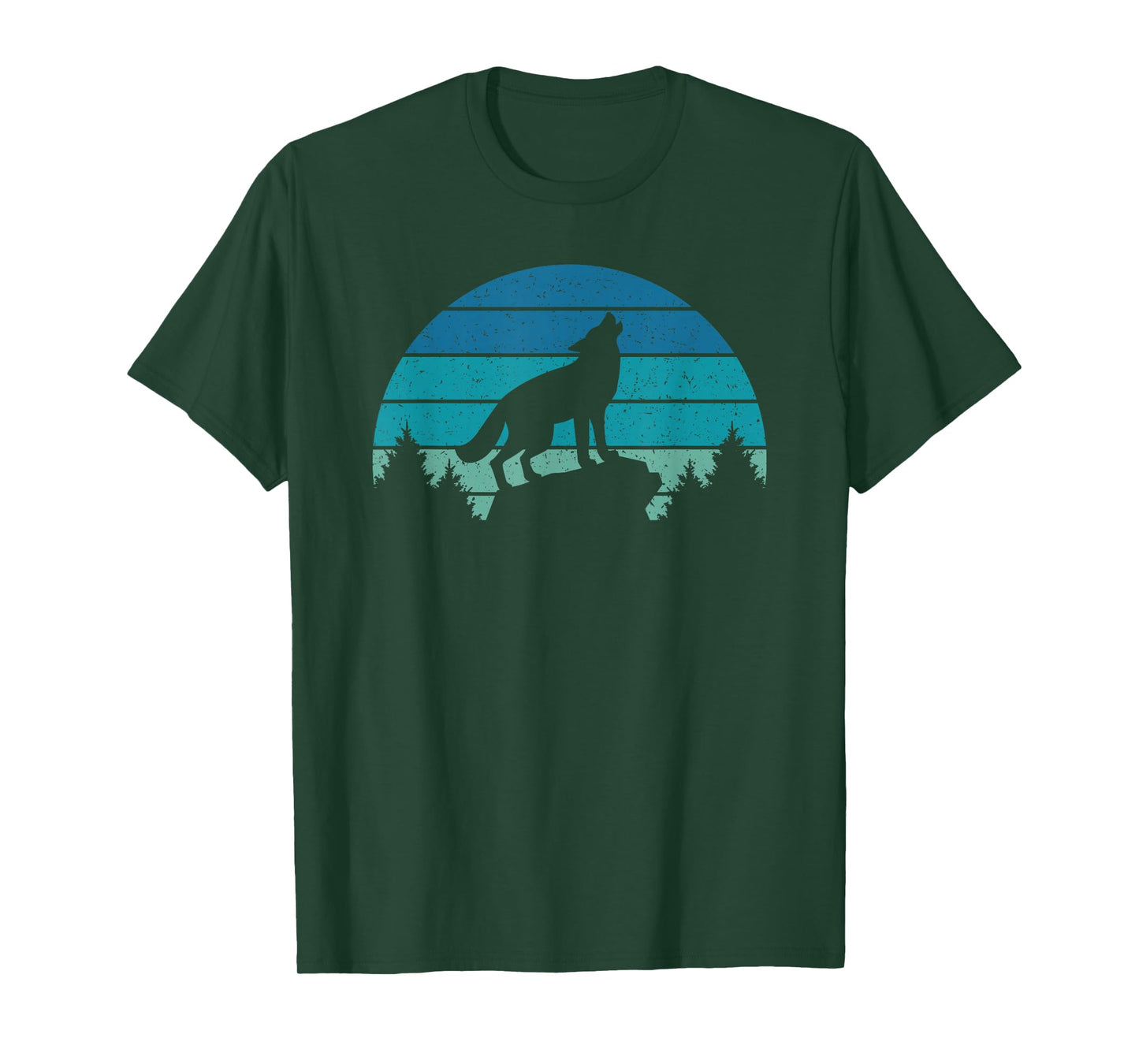 Wolf Retro Wild Animal Wildlife Wolves Men Women Kids T-Shirt