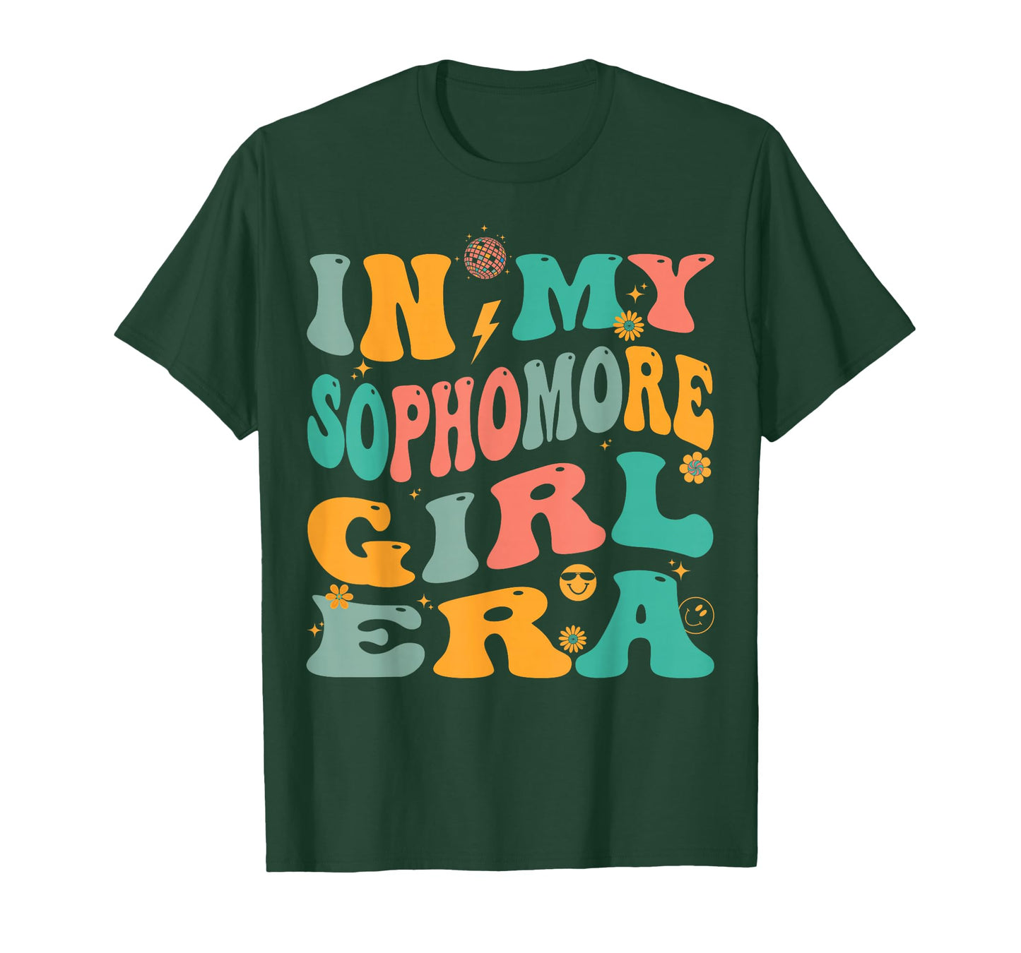 Retro Sophomore Girl Groovy T-Shirt
