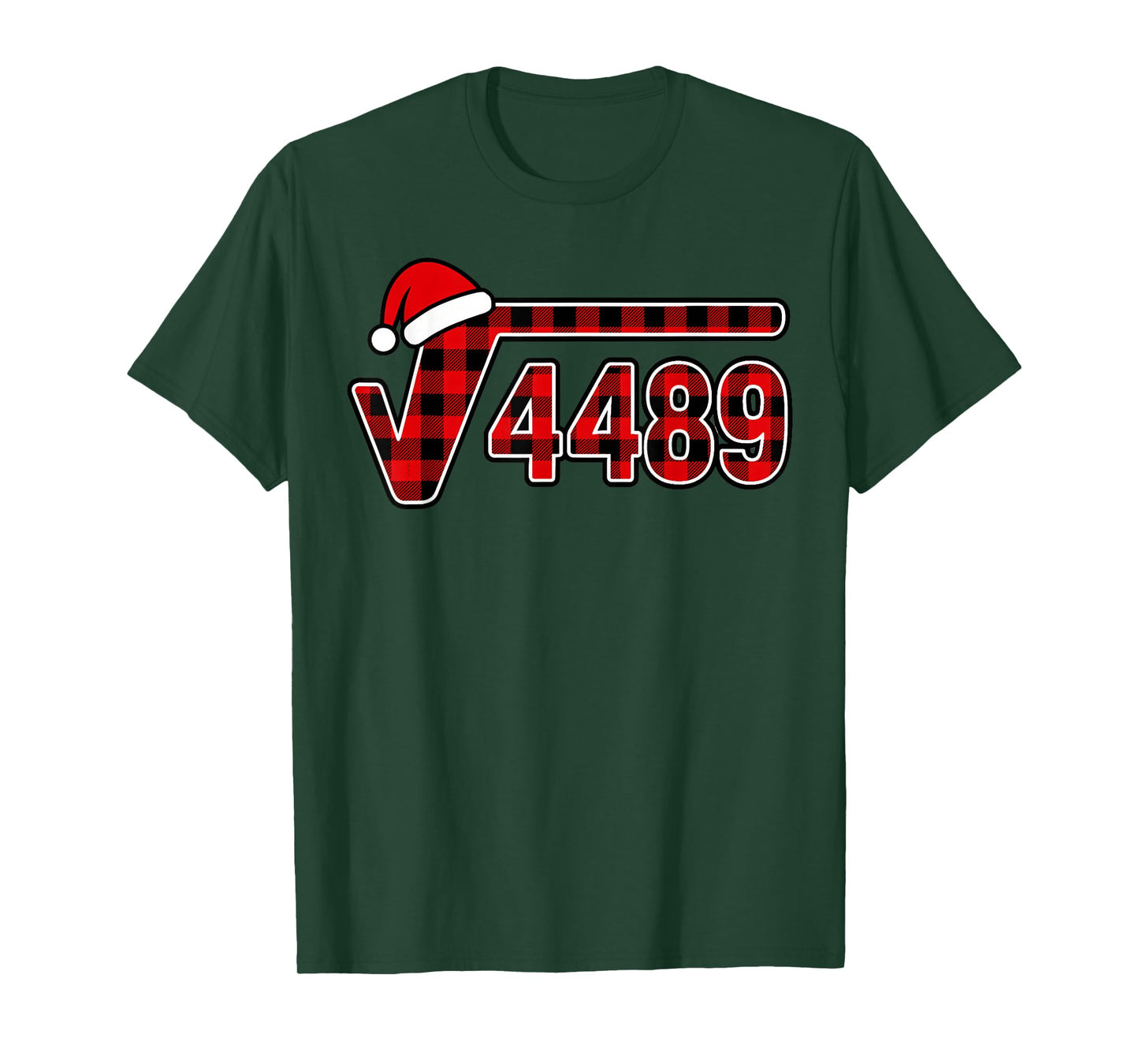 67 Meme Christmas Square Root 4489 Six Seven Math Teacher T-Shirt