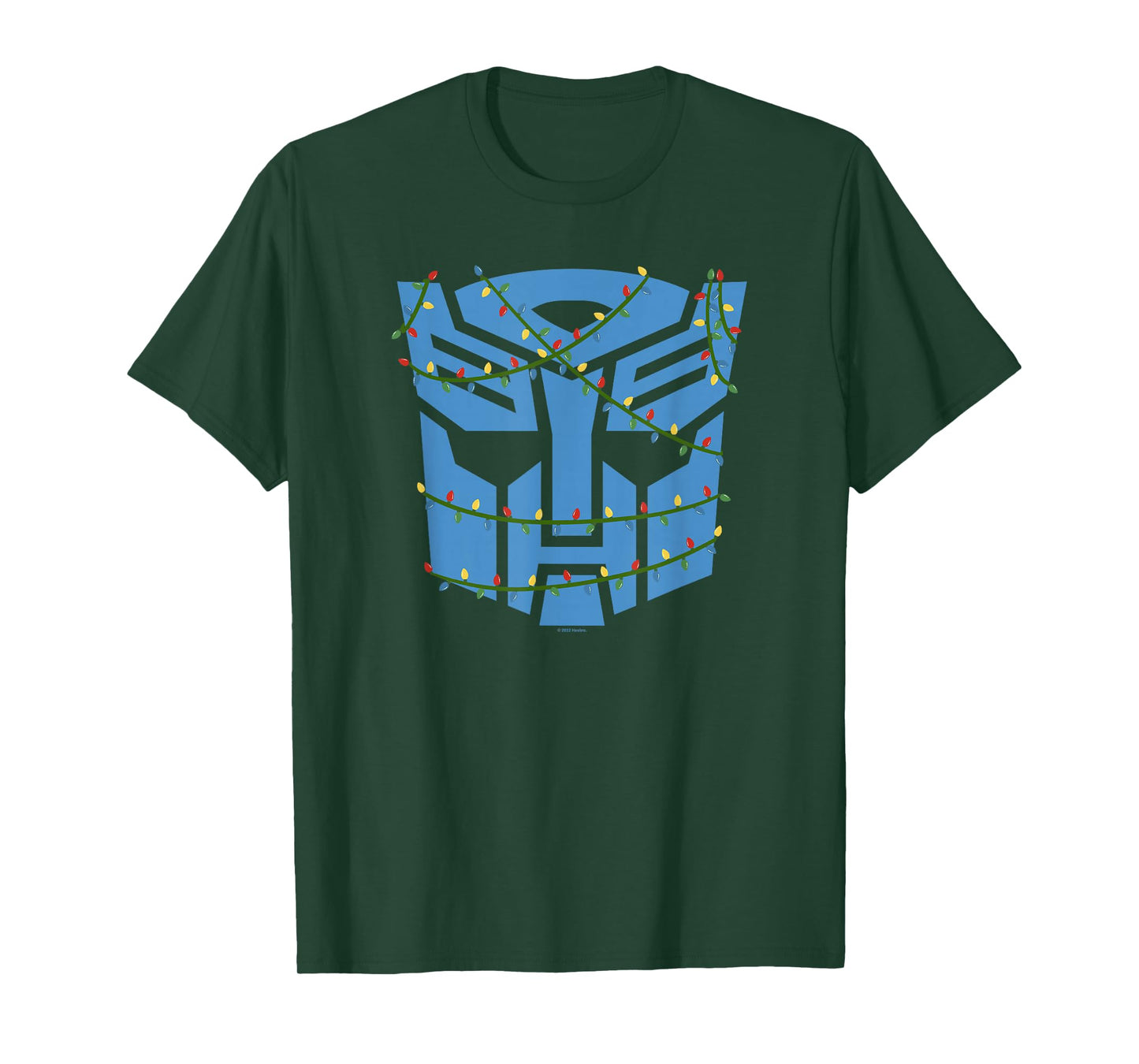 Transformers Autobots Logo Christmas Light Wrap Up T-Shirt