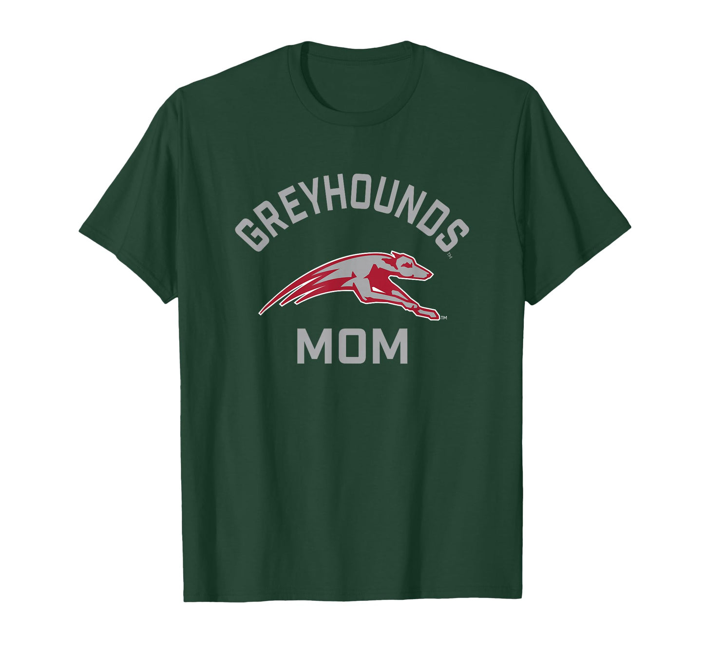 Campus Lab UIndy Greyhounds Arched Mom T-Shirt - Unisex-Adults, Short Sleeve, Black, Small