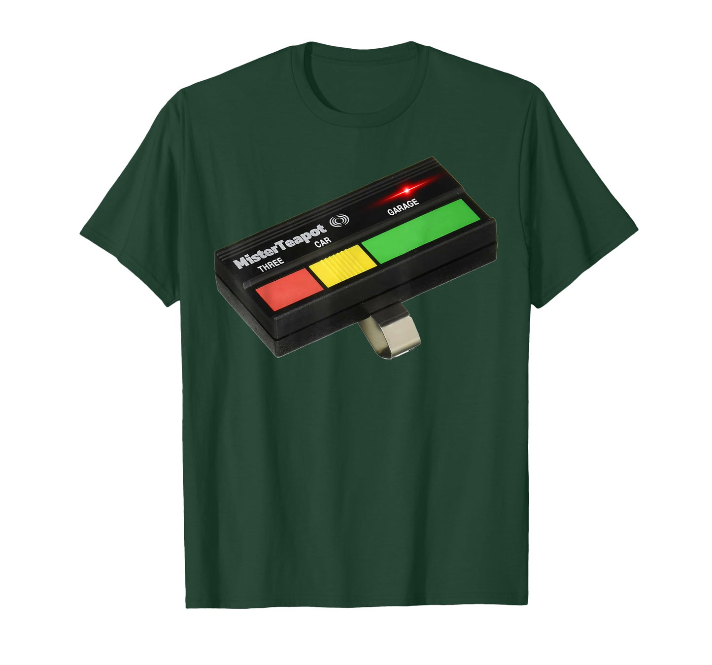 Three Car Garage (3CG Tricolor Remote Control) Mister Teapot T-Shirt