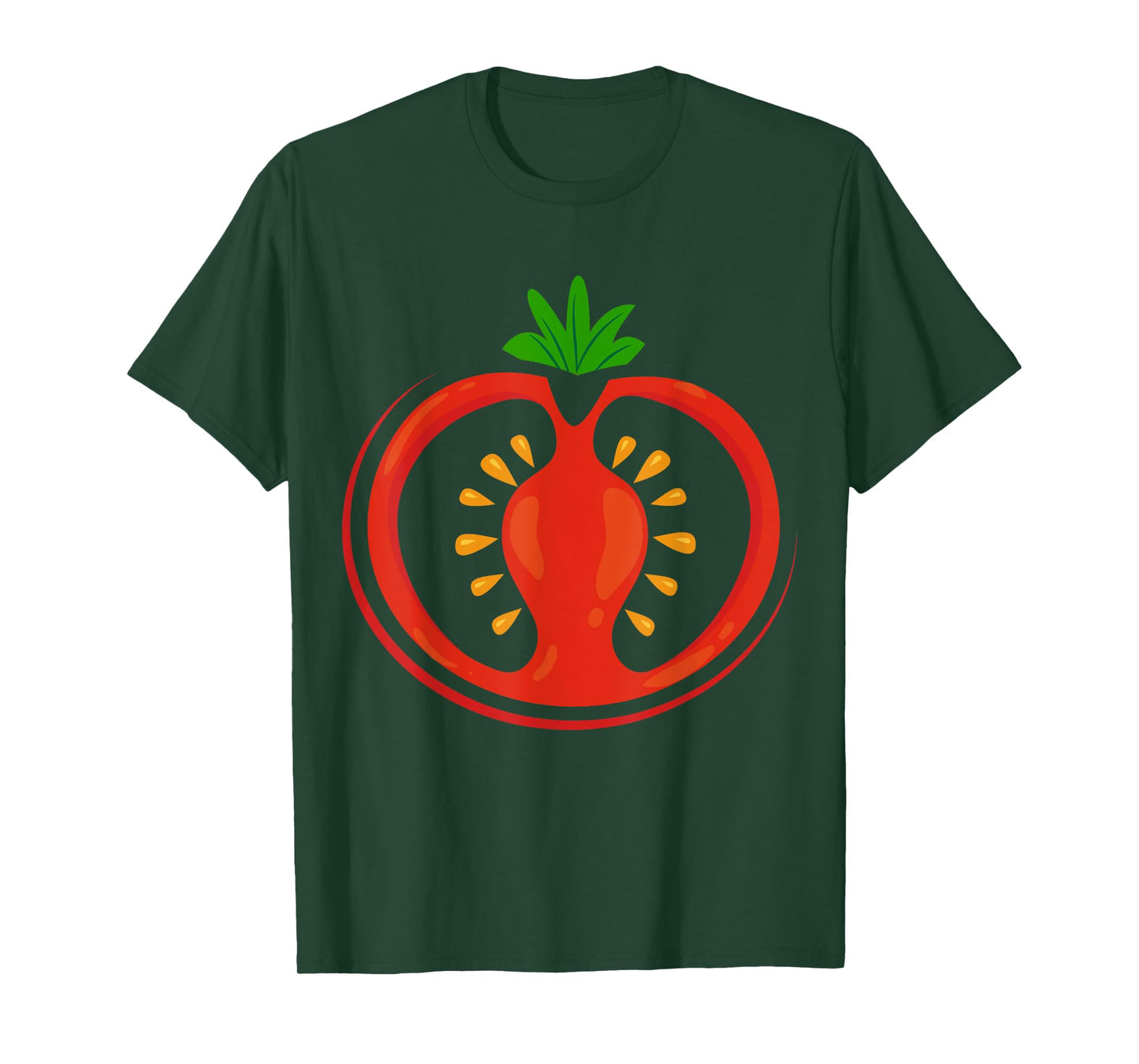 Big Tomato Sliced Costume Cute Easy Vegetable Halloween Gift T-Shirt