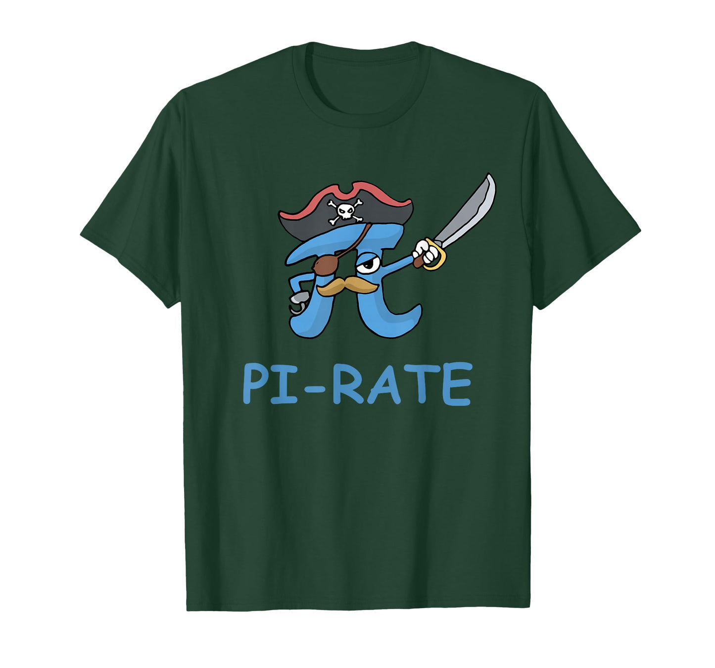Pi Rate Funny Pi Pirate T-Shirt