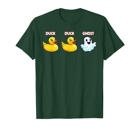 Duck Ghost Pun Meme Men Women Funny Halloween T-Shirt