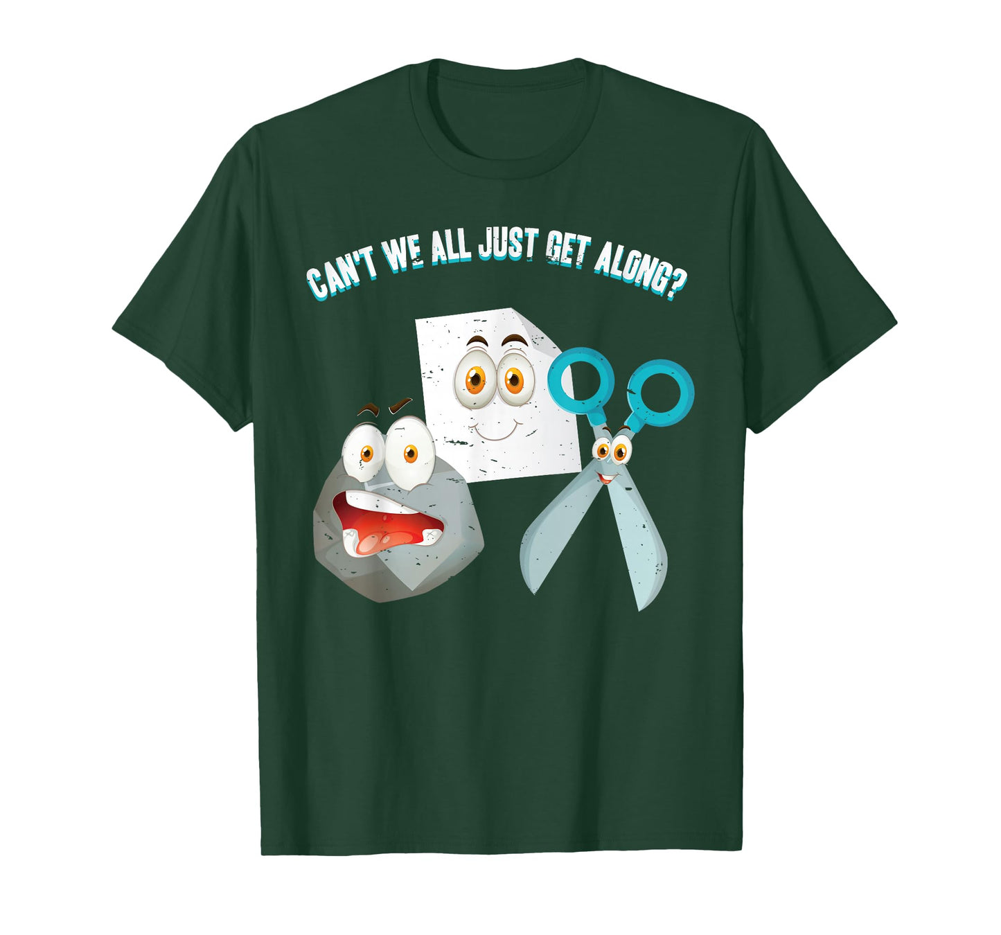 Can't We All Just Get Along? Rock Paper Scissors T-Shirt
